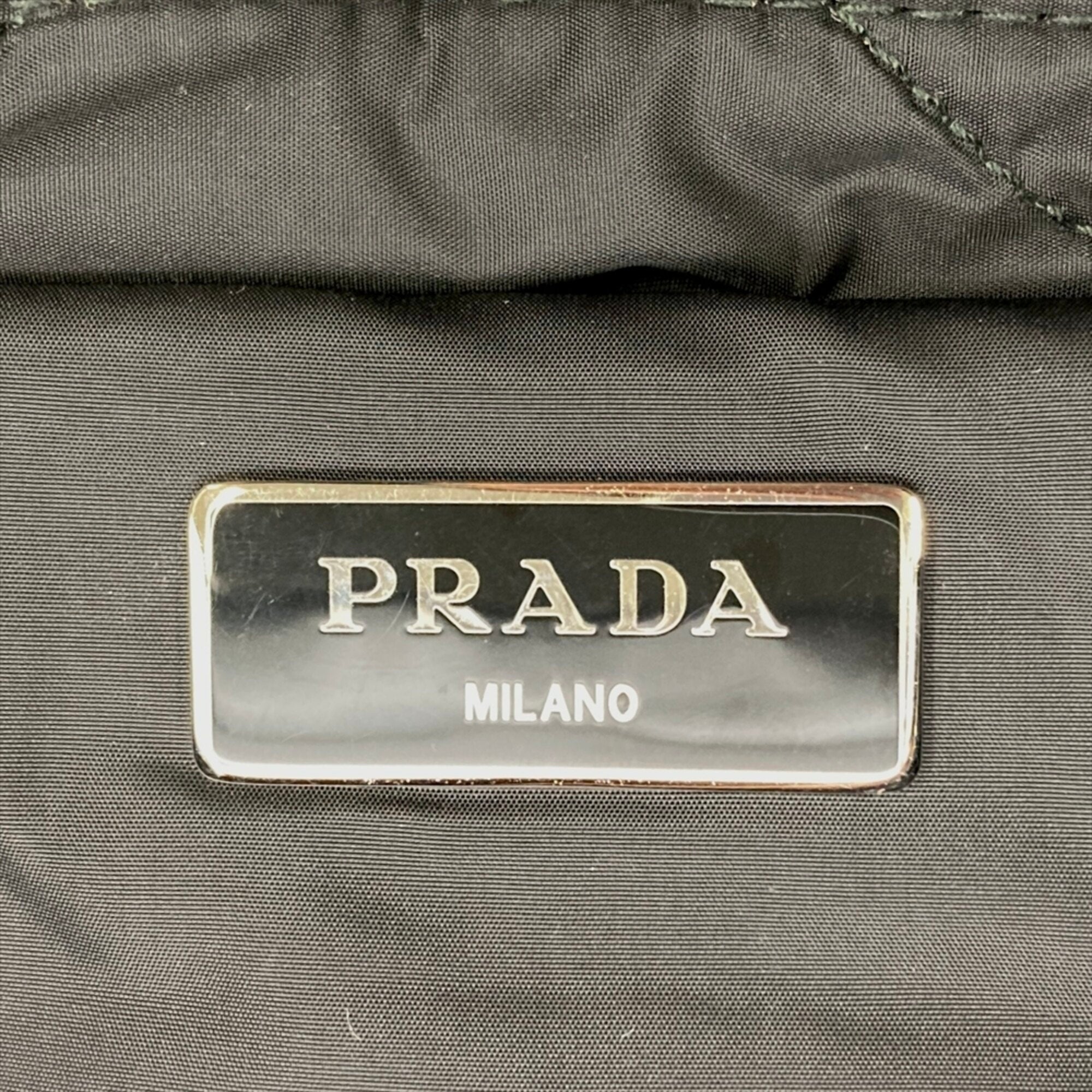 Prada Black Nylon Handbag Shoulder Bag (Pre-Owned)