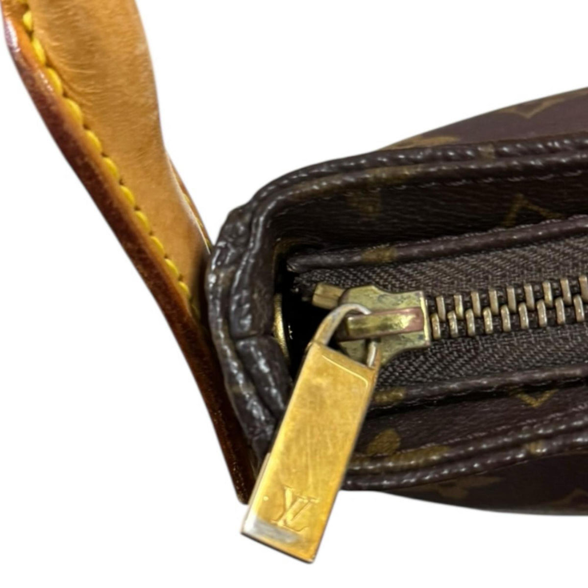 Louis Vuitton Brown Monogram Canvas Shoulder Bag (Pre-Owned)