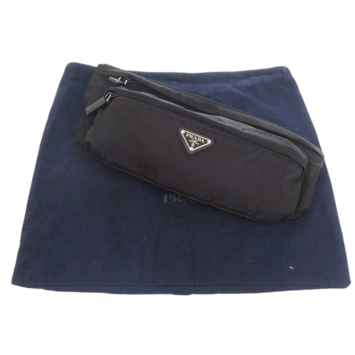 Prada Black Nylon Fanny Pack Sling Bag (Pre-Owned)