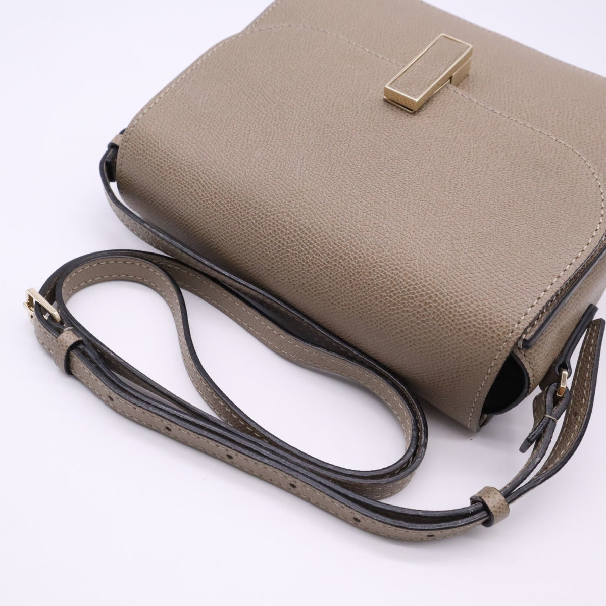 Valextra Brown Leather Shoulder Bag (Pre-Owned)