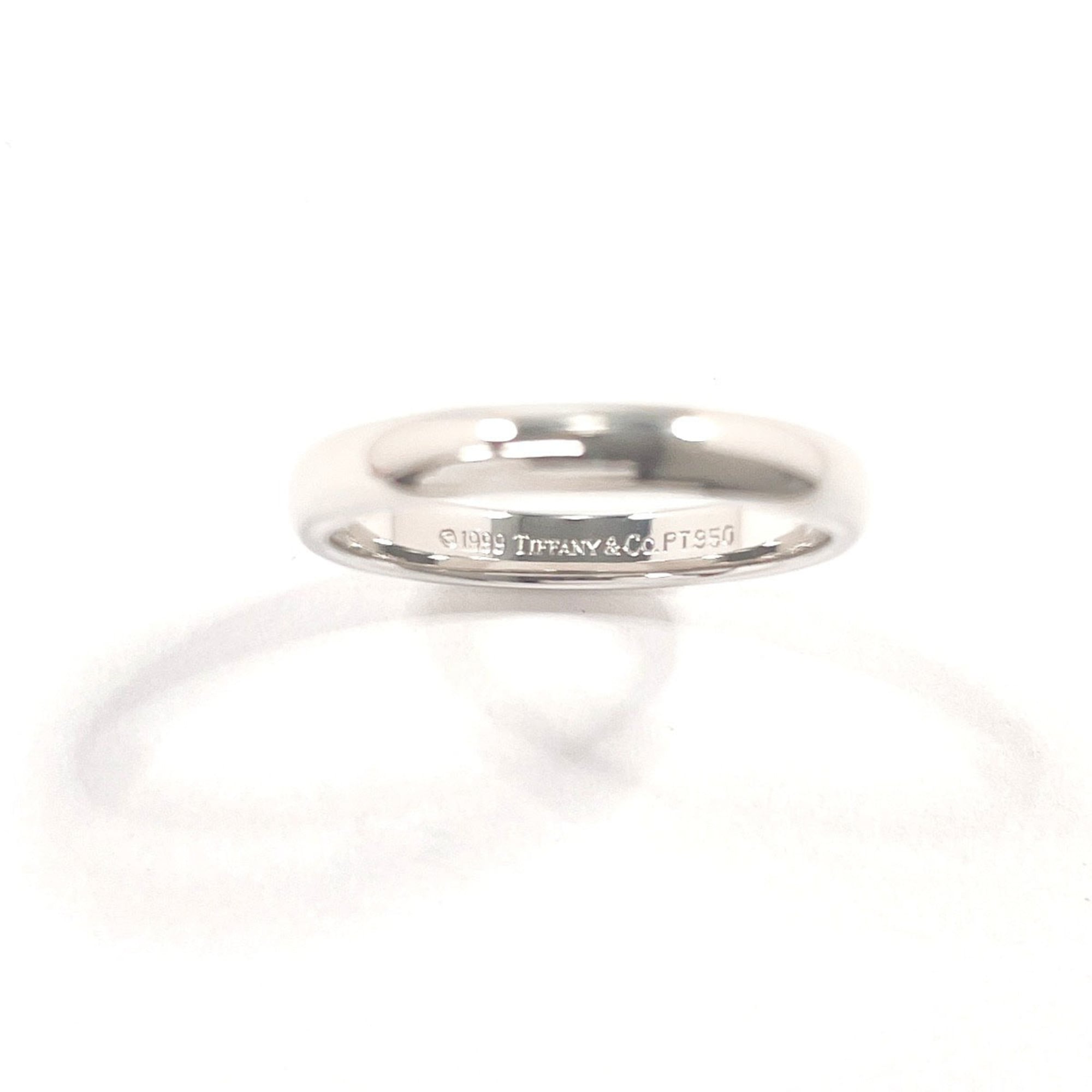 Tiffany Silver Platinum 950 Band Ring (Pre-Owned)