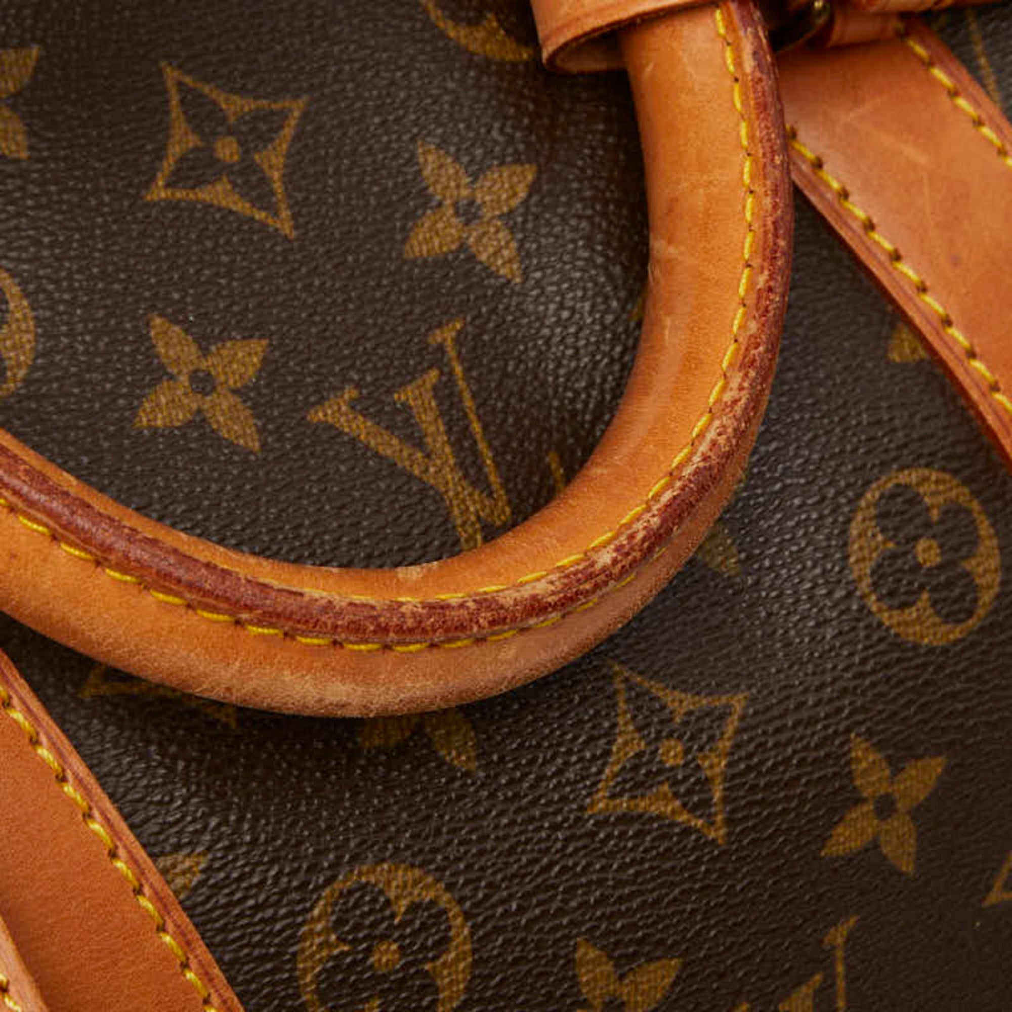 Louis Vuitton Brown Pvc Leather Boston Bag (Pre-Owned)