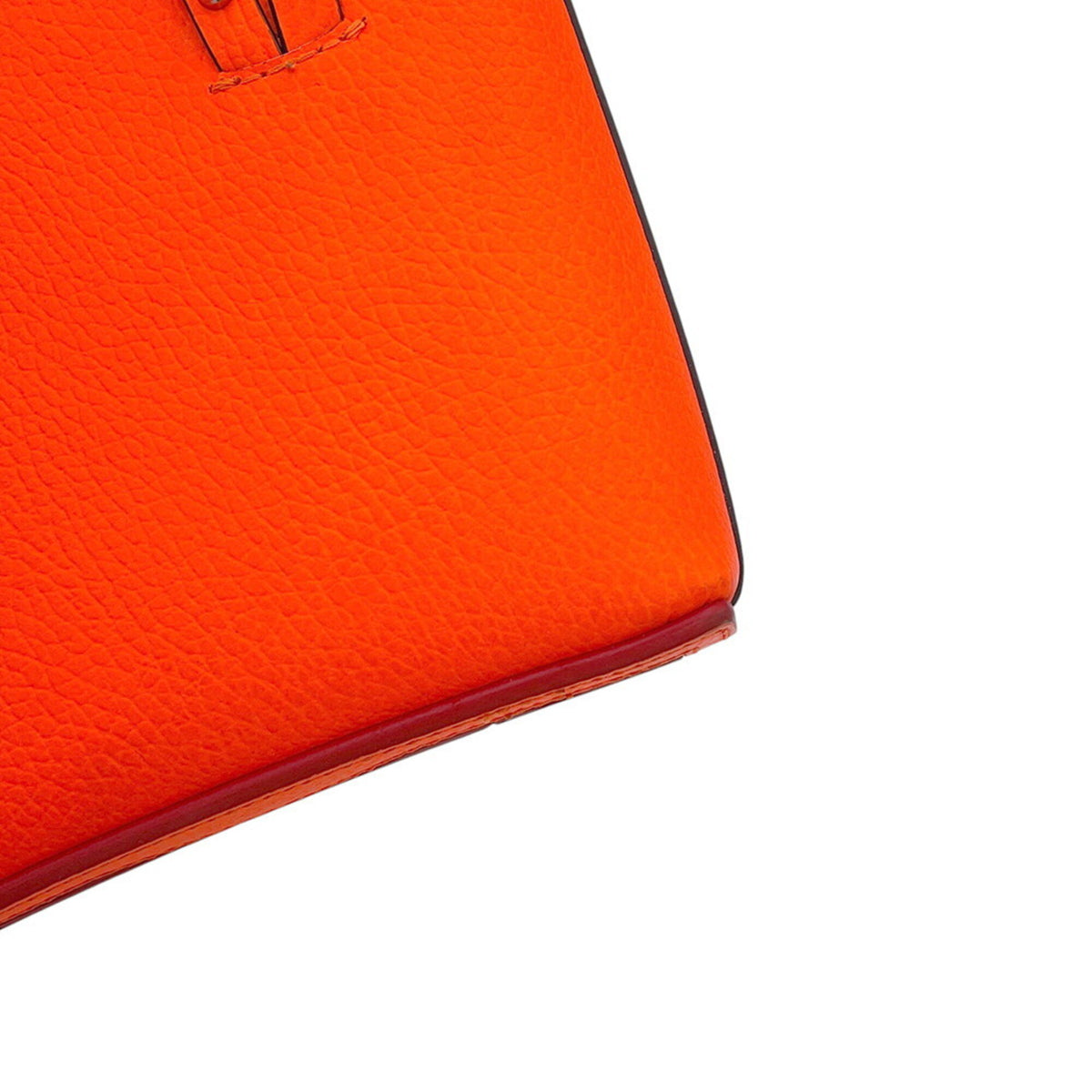 Christian Louboutin Neon Orange Leather Handbag (Pre-Owned)