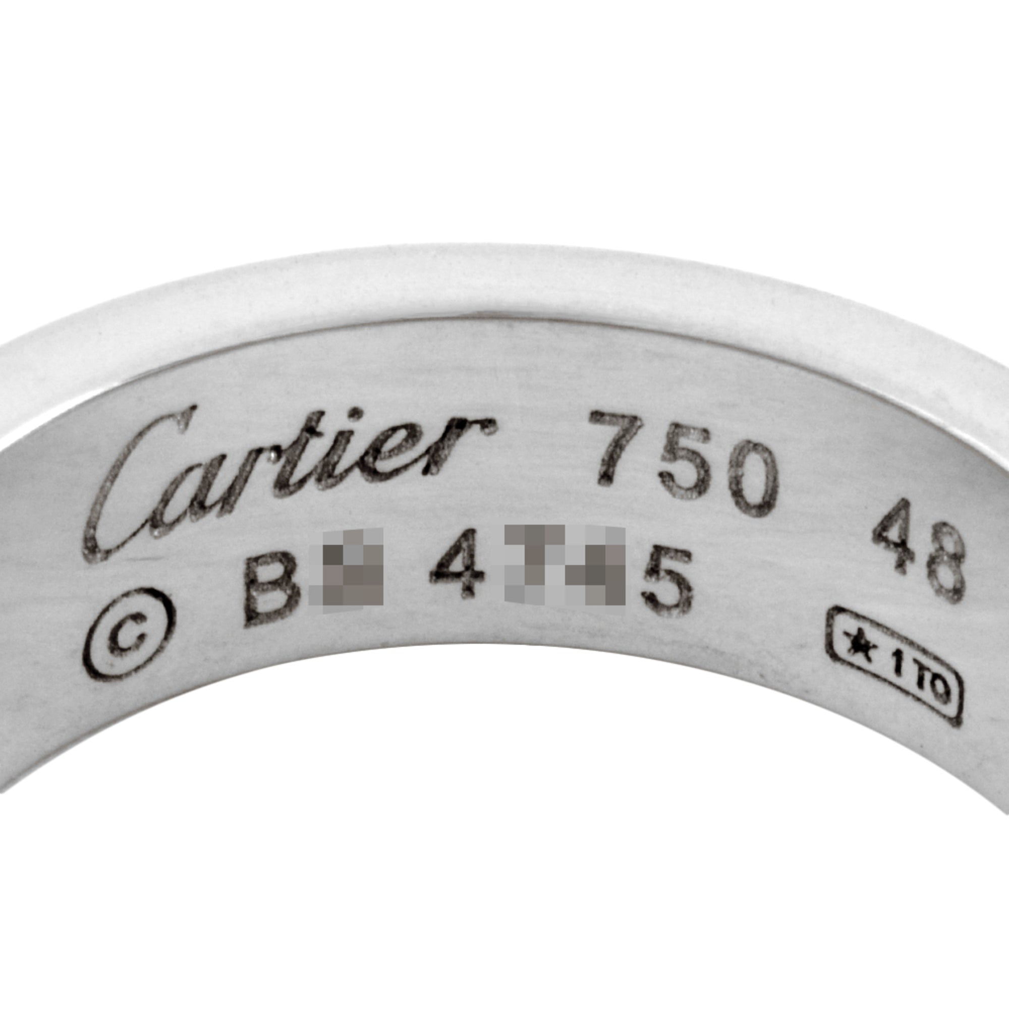 Cartier White Gold (18K) Band Ring (Pre-Owned)