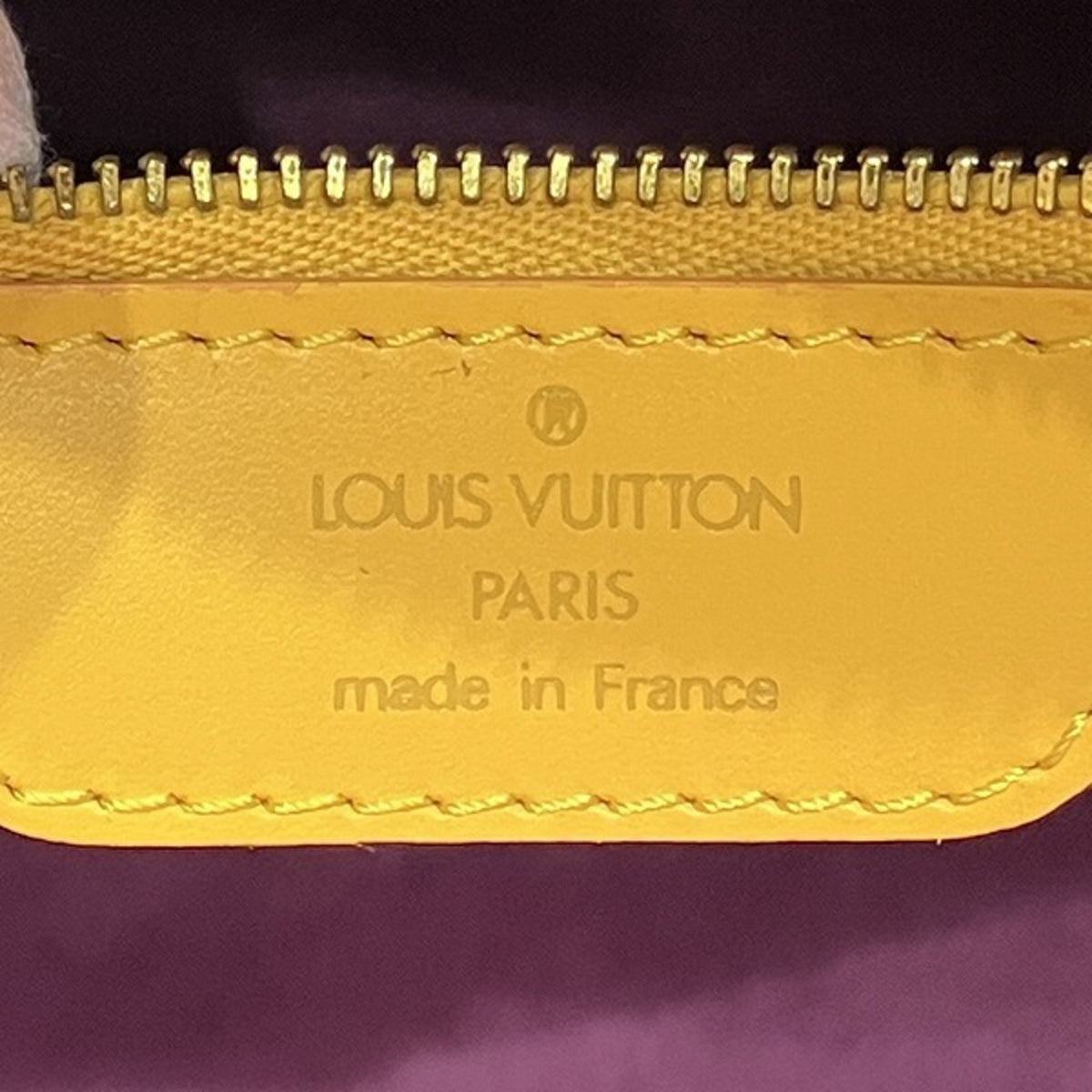Louis Vuitton Yellow Leather Handbag Shoulder Bag (Pre-Owned)