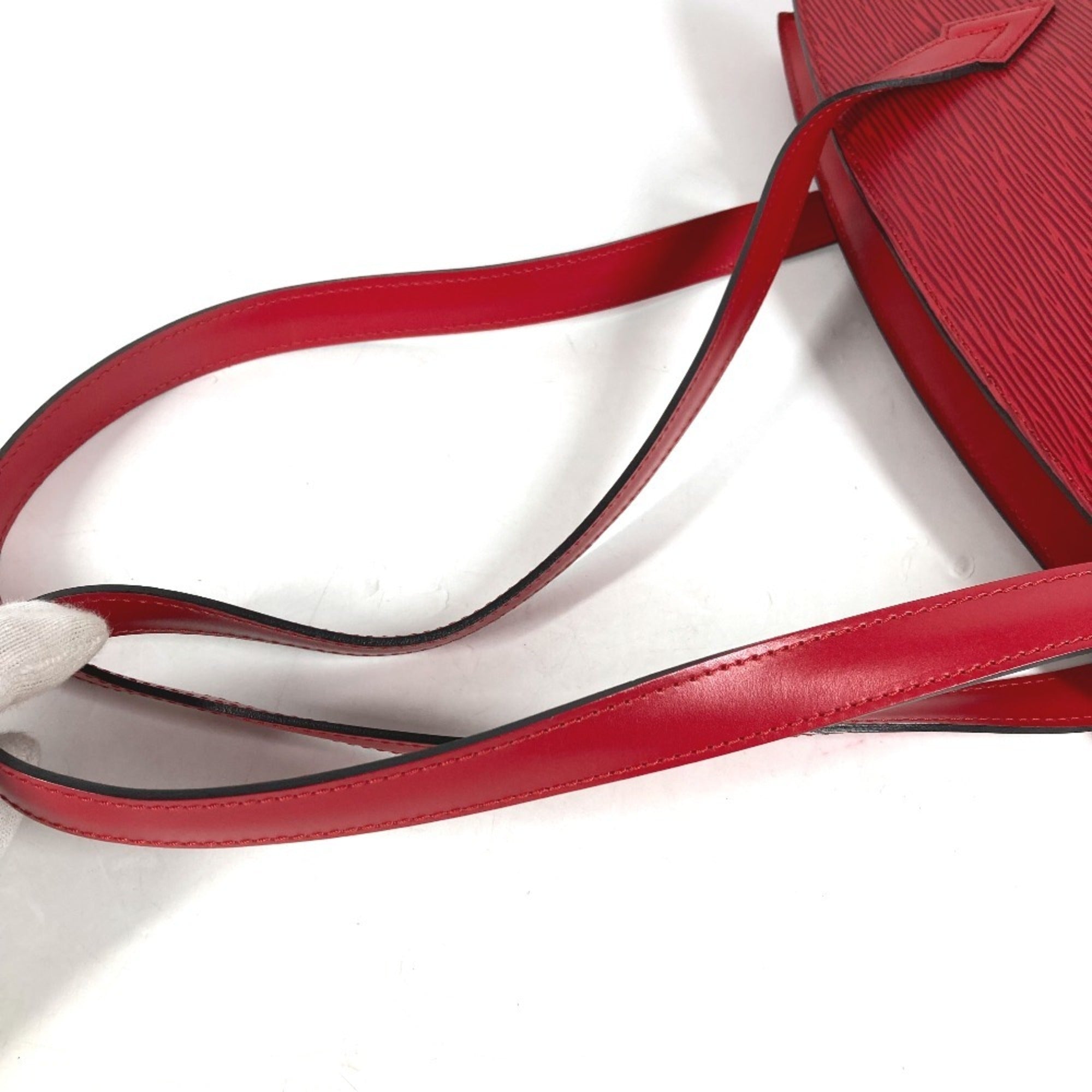 Louis Vuitton Castilian Red Red Color Epi Leather Shoulder Bag Tote Bag (Pre-Owned)