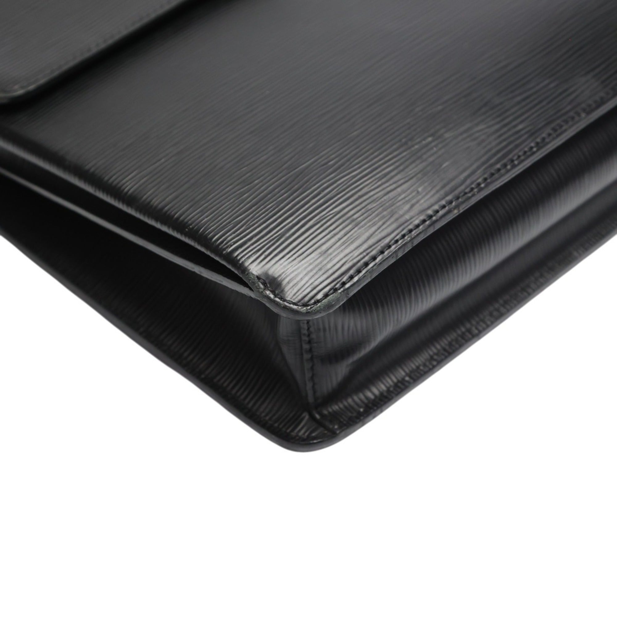 Louis Vuitton Black Epi Leather Document Case Handbag (Pre-Owned)