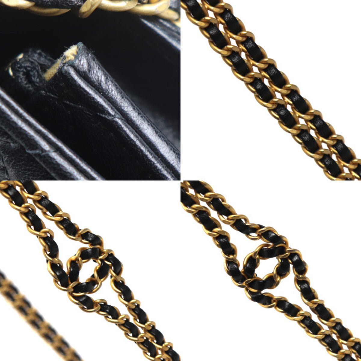 Chanel Black Leather Shoulder Bag (Pre-Owned)