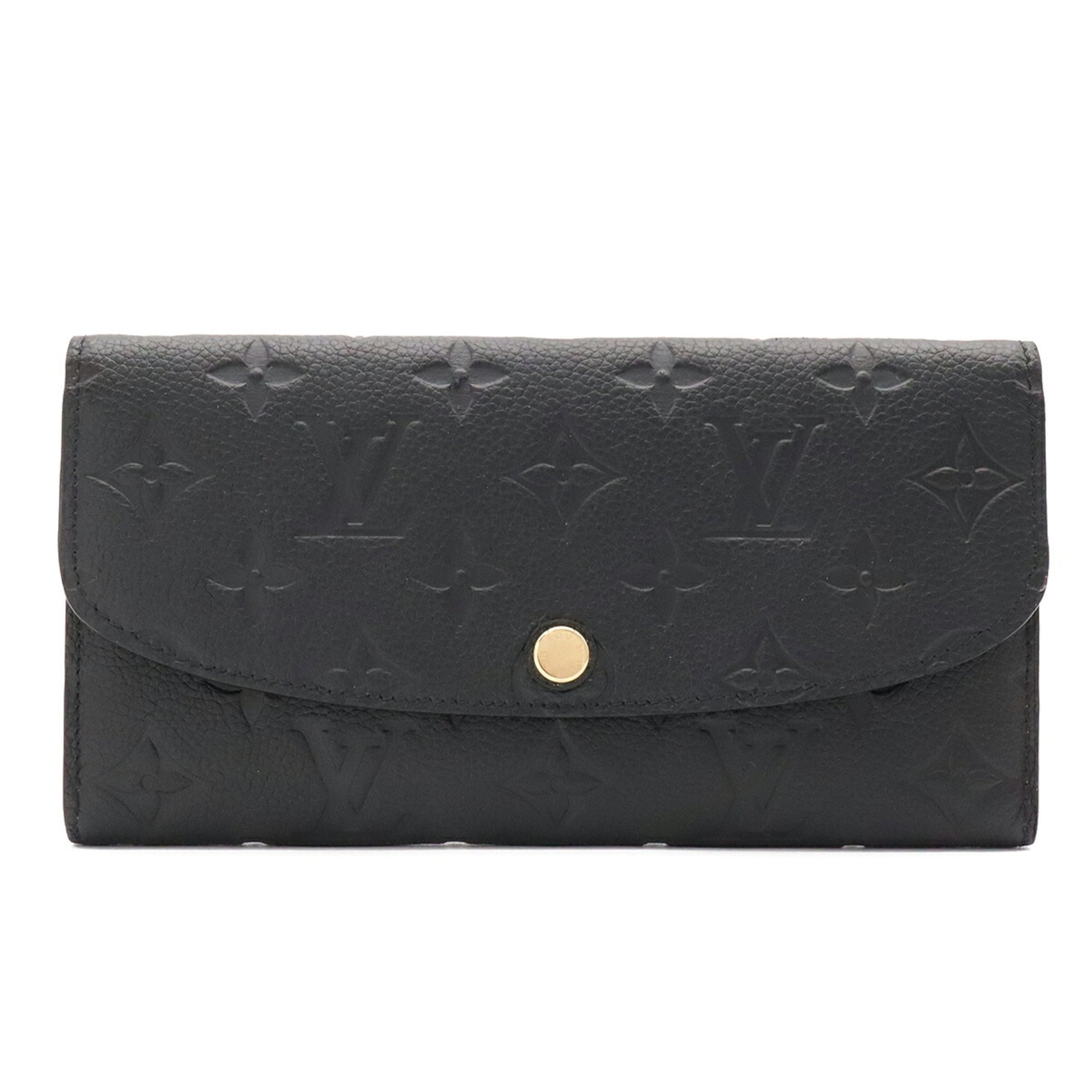 Louis Vuitton Noir Monogram Empreinte Leather Long Wallet (Bi-Fold) (Pre-Owned)