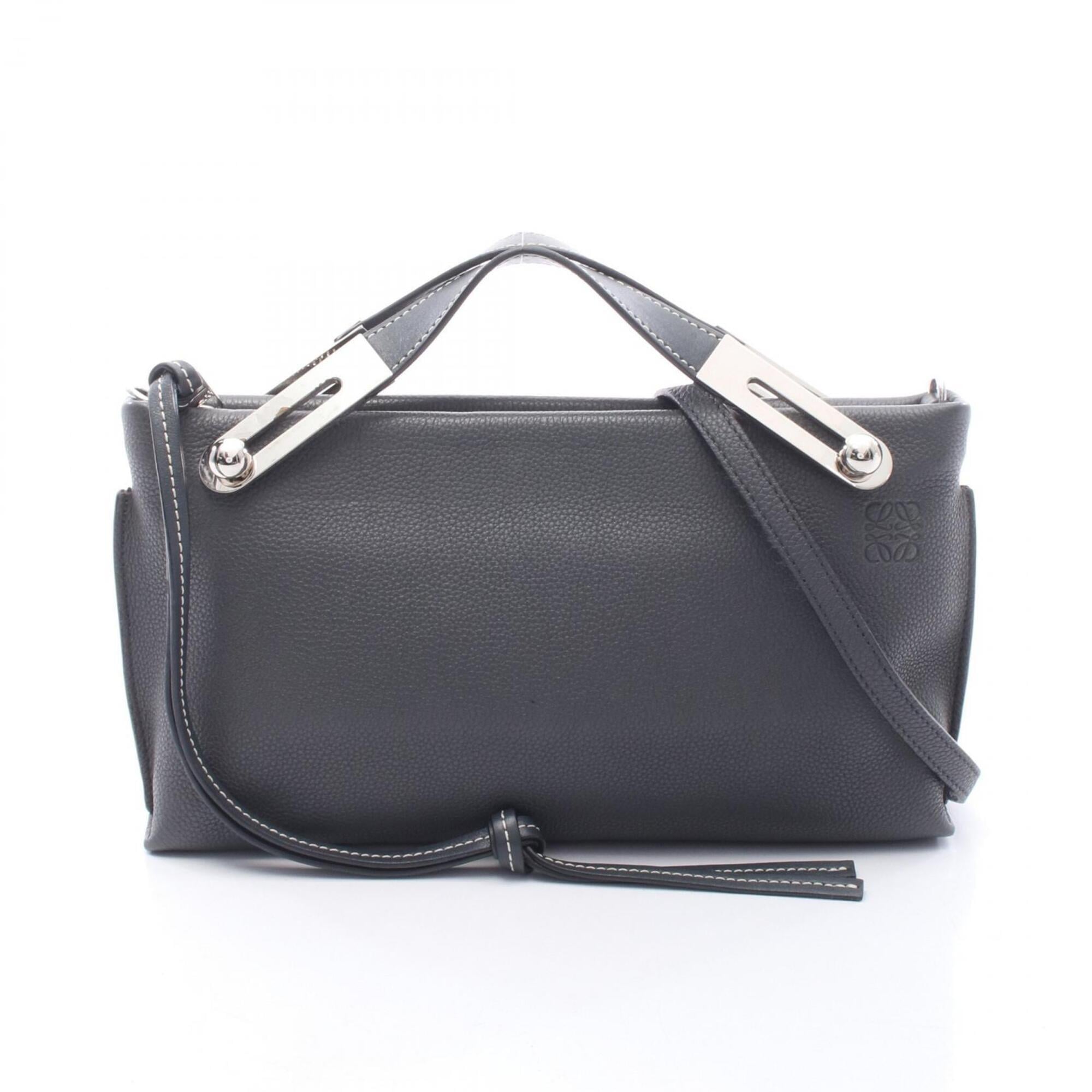 Loewe Gray Leather Handbag (Pre-Owned)