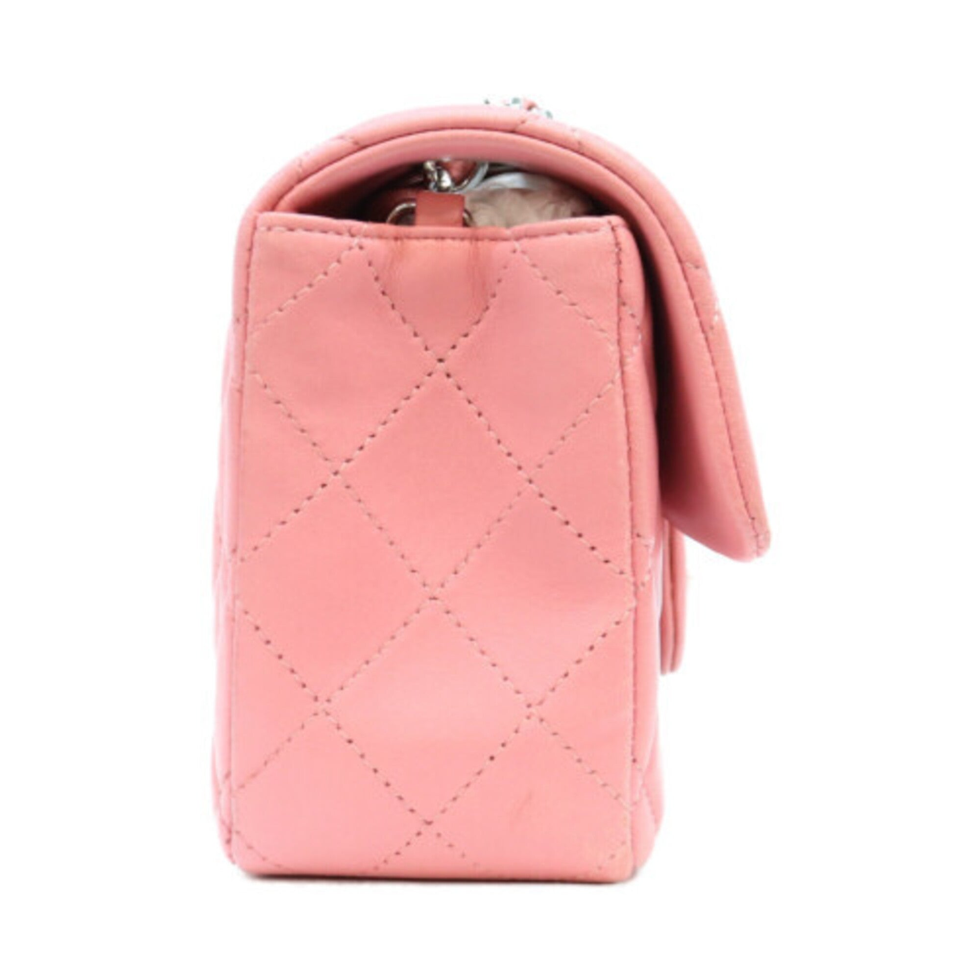 Chanel Pink Leather Shoulder Bag (Pre-Owned)