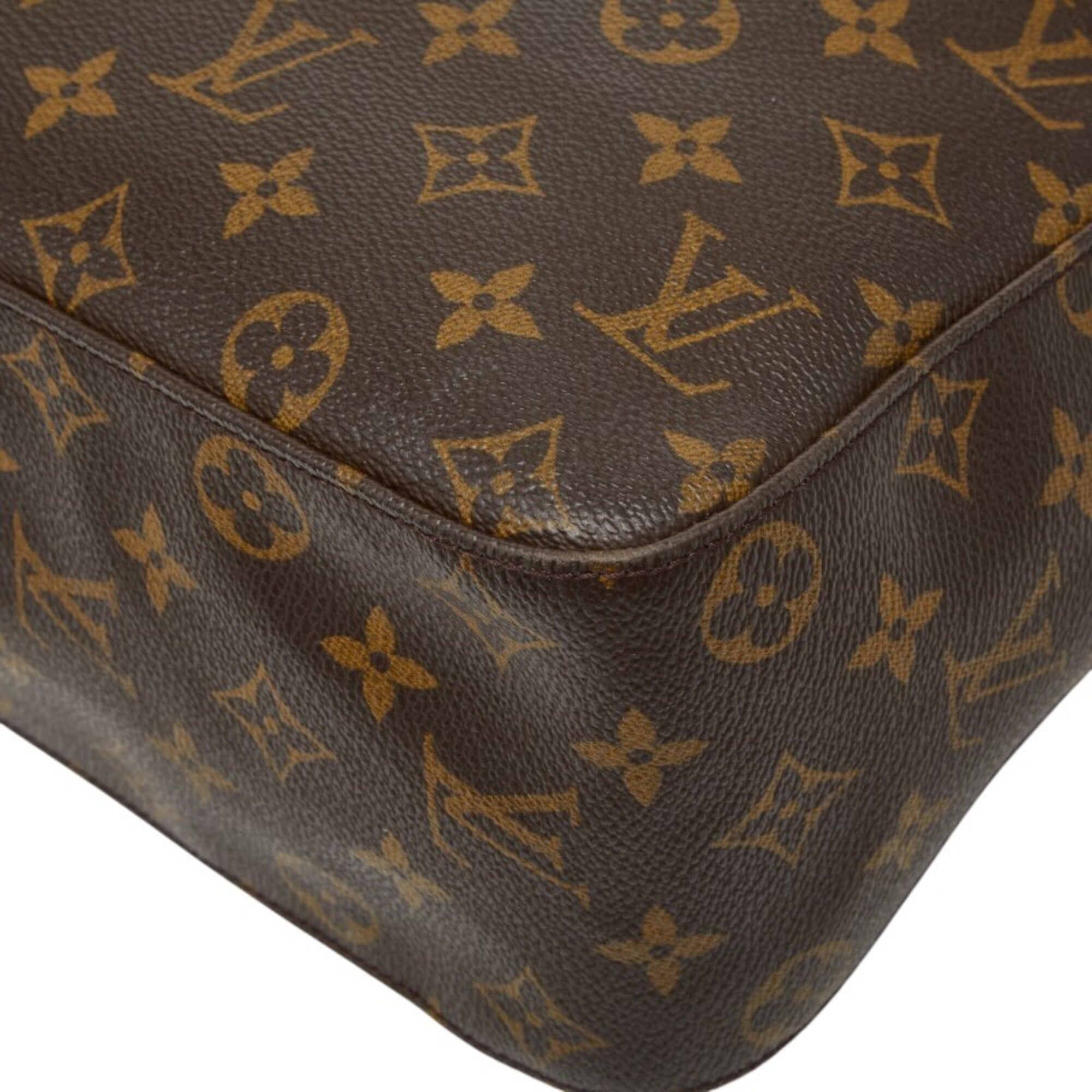Louis Vuitton Monogram Brown Pvc Leather Handbag Shoulder Bag (Pre-Owned)
