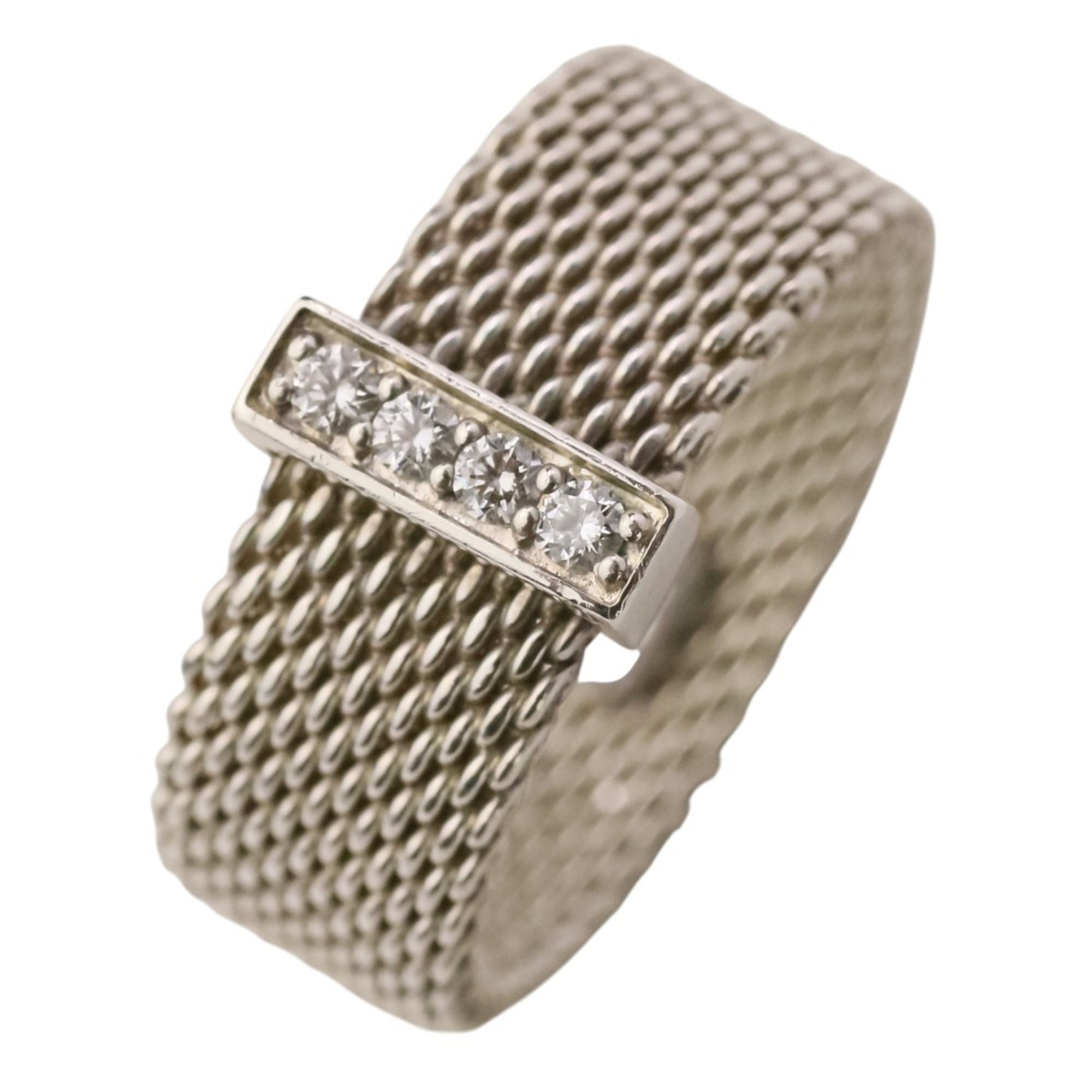 Tiffany Silver Silver 925 Band Ring (Pre-Owned)