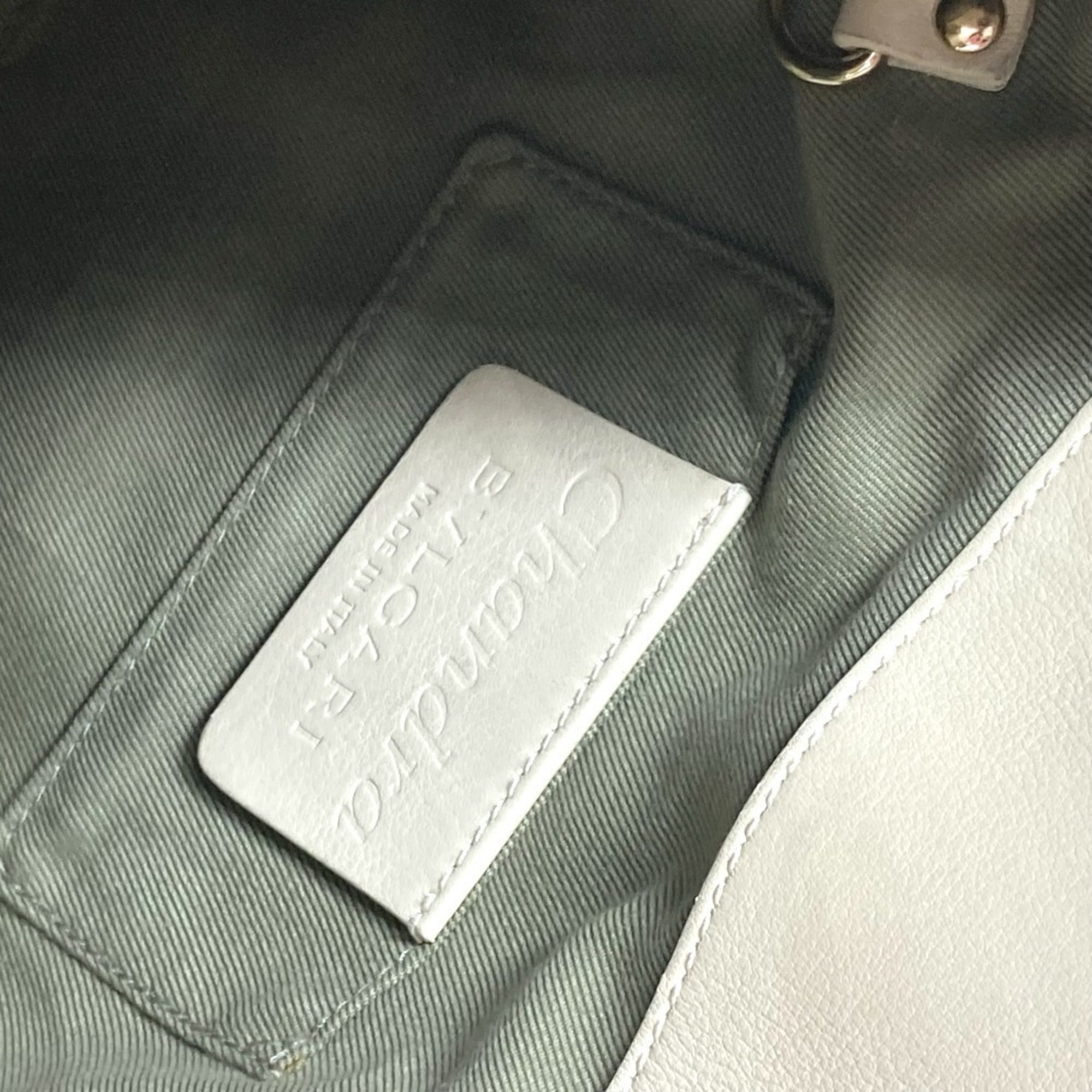 Bvlgari Chandra Beige Leather Handbag (Pre-Owned)