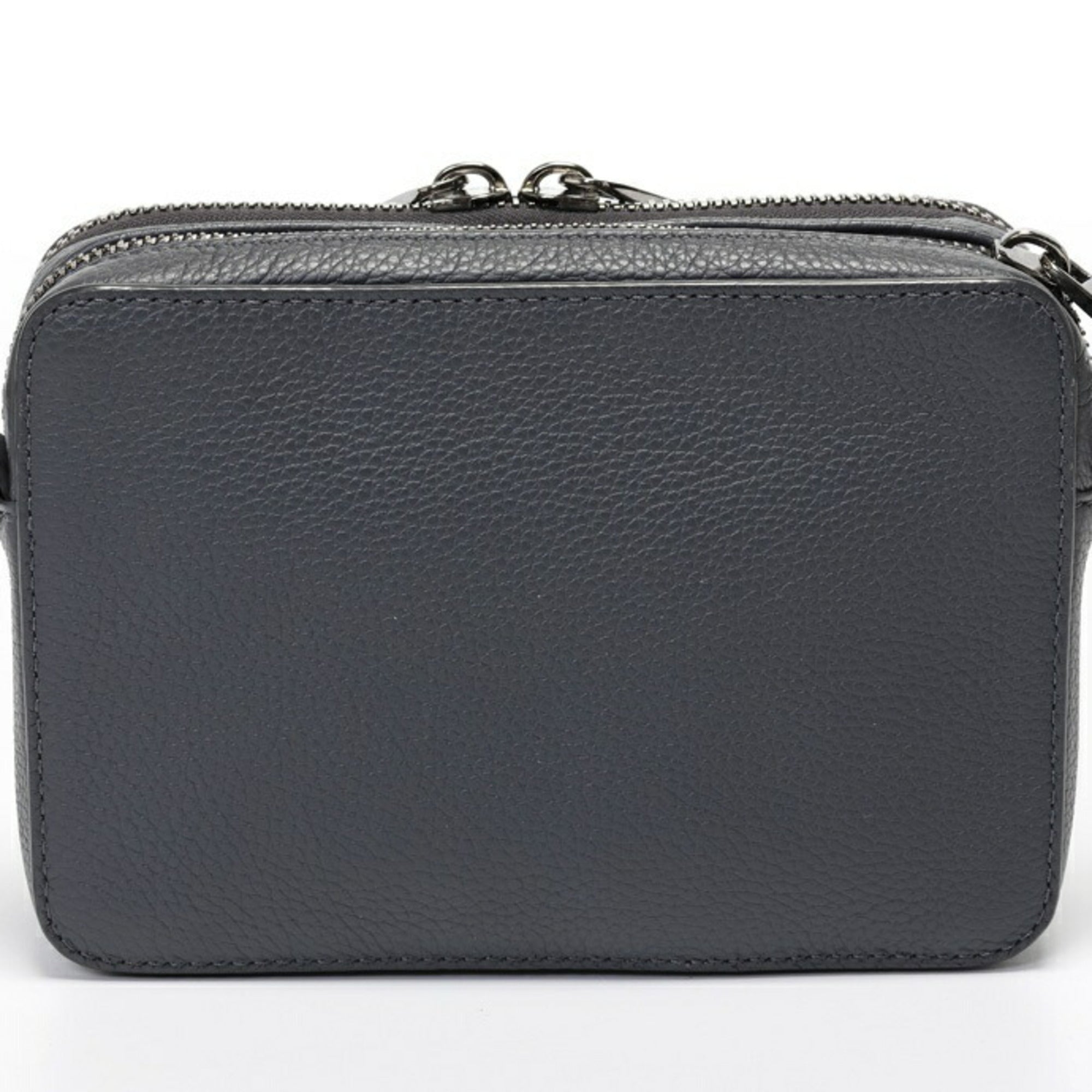Christian Dior Gray Leather Fanny Pack Pouch (Pre-Owned)