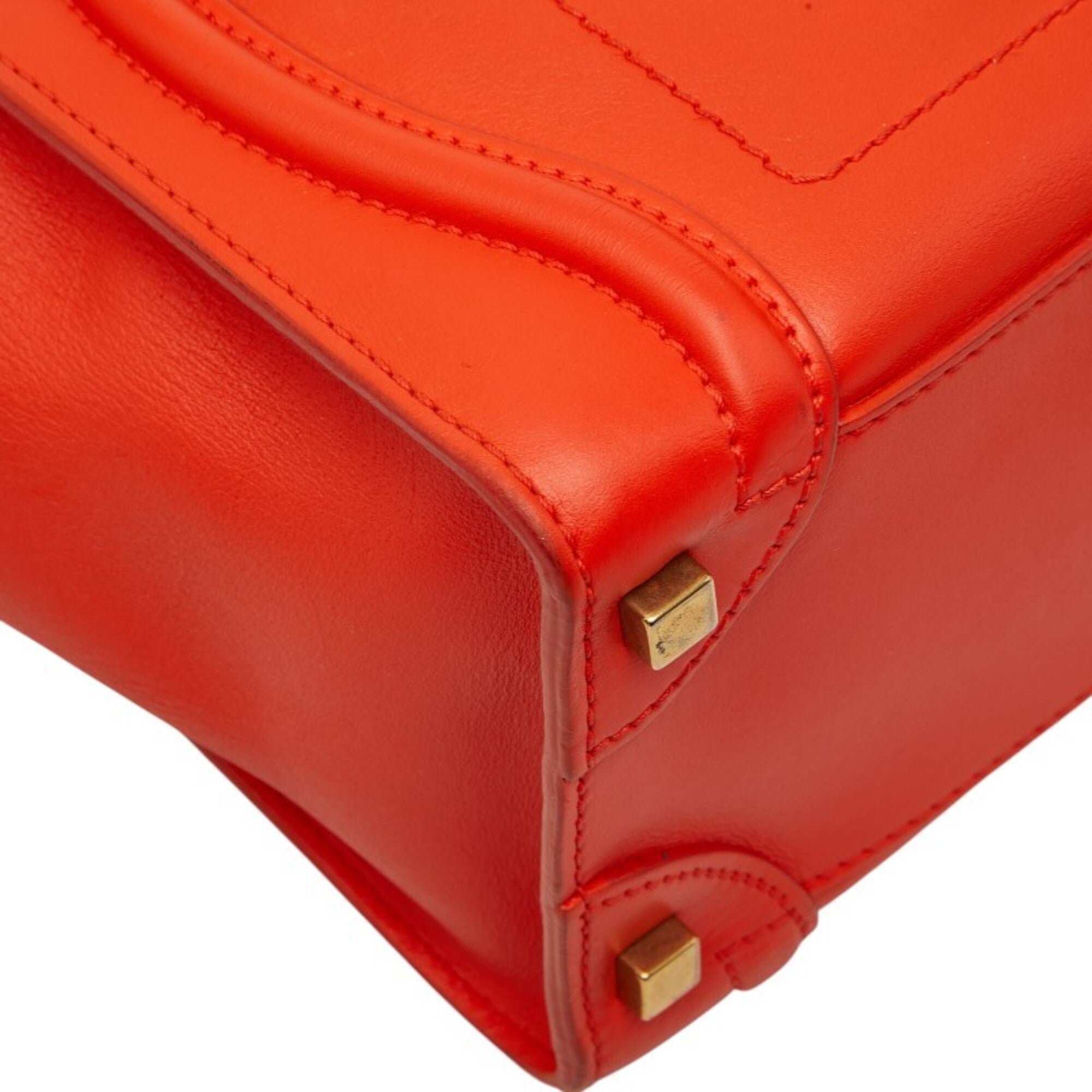 Celine Orange Leather Handbag (Pre-Owned)