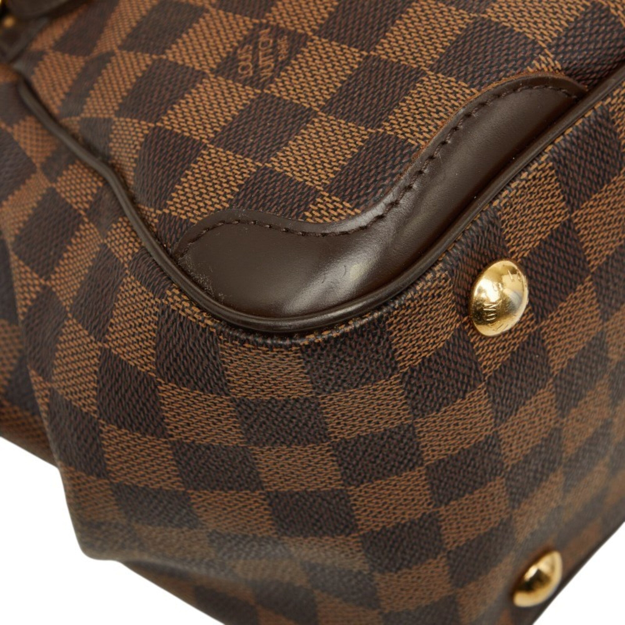 Louis Vuitton Brown Pvc Leather Handbag (Pre-Owned)