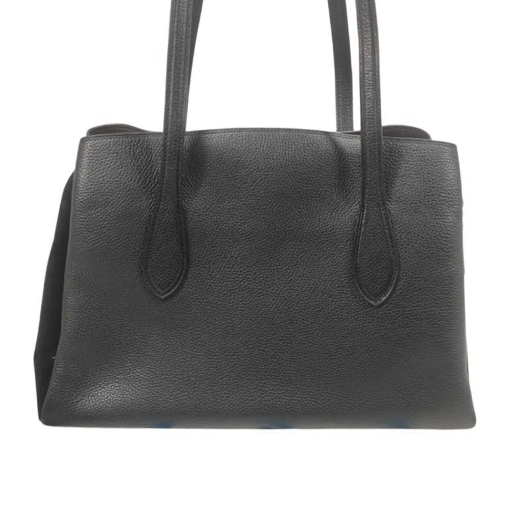 Coach Black Leather Handbag Tote Bag (Pre-Owned)