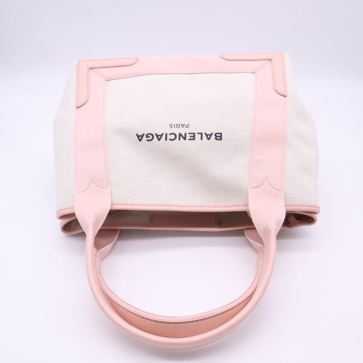 Balenciaga Ivory Pink Canvas Handbag (Pre-Owned)