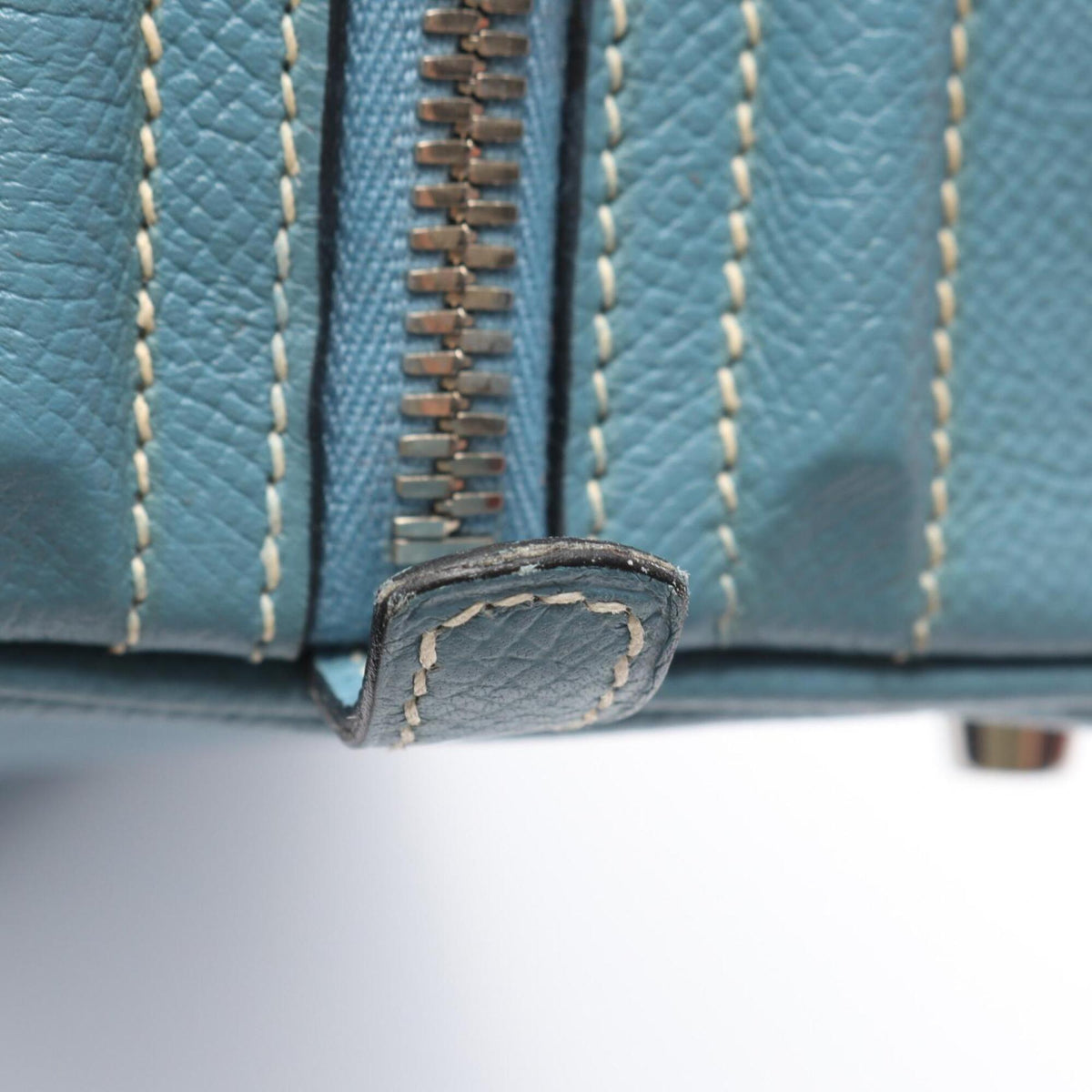 Hermes Blue Epsom Leather Leather Handbag (Pre-Owned)