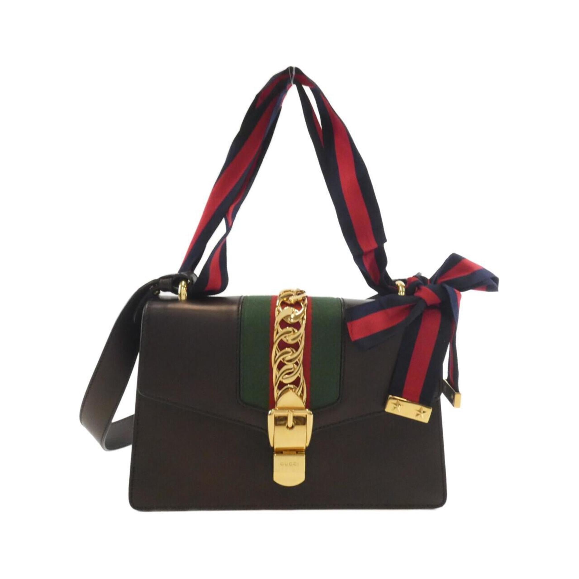 Gucci Black Leather Shoulder Bag (Pre-Owned)