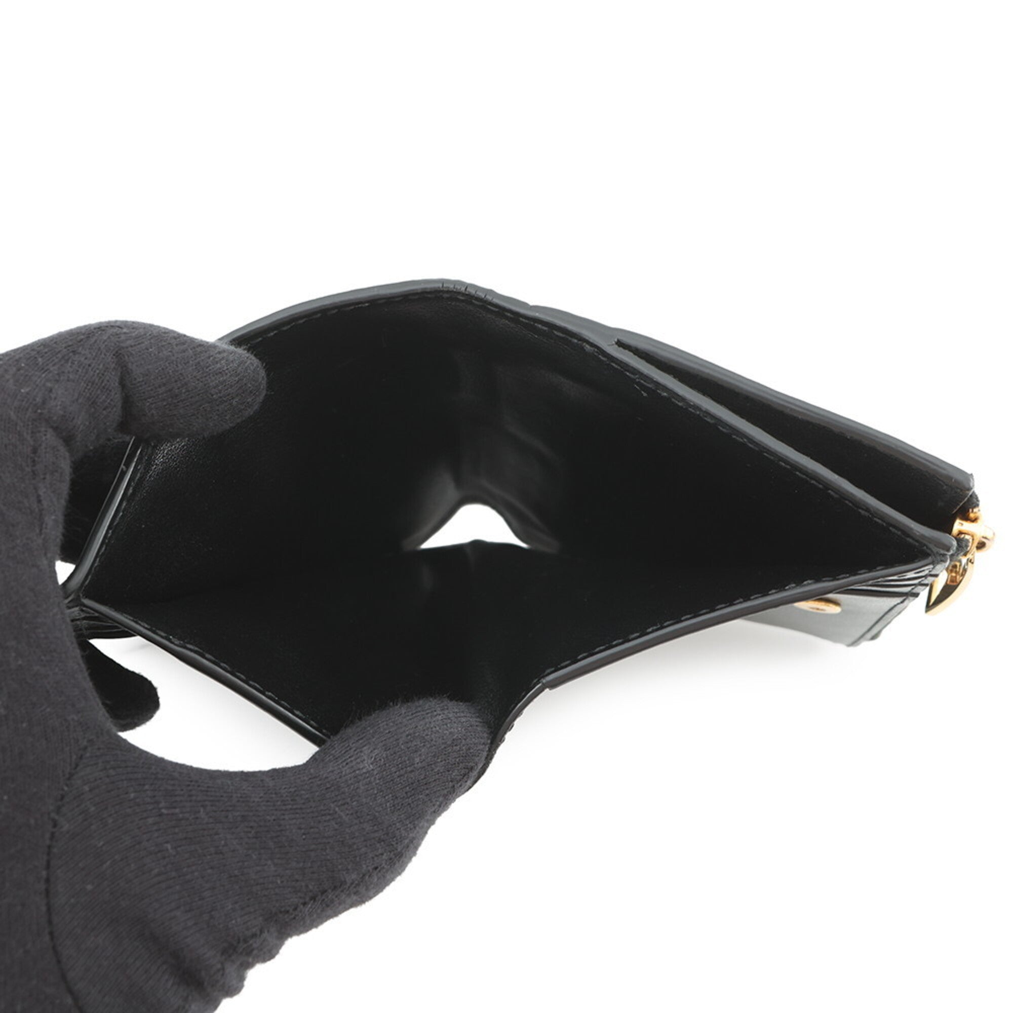 Bottega Veneta Black Leather Wallet (Bi-Fold) (Pre-Owned)