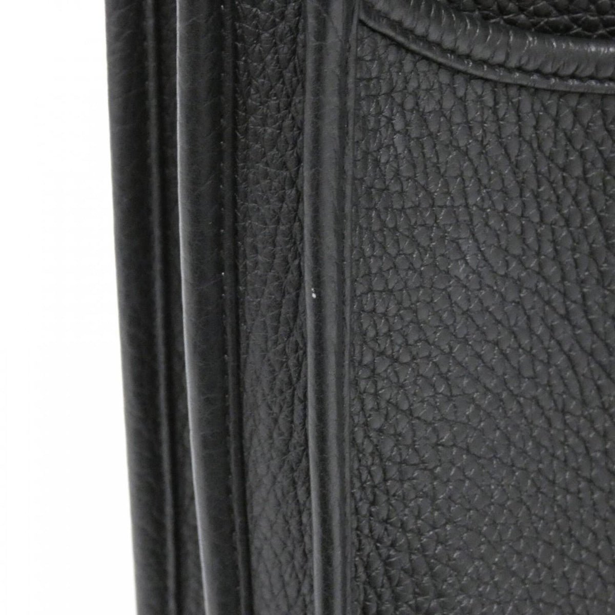 Hermes Black Taurillon Clemence Leather Shoulder Bag (Pre-Owned)