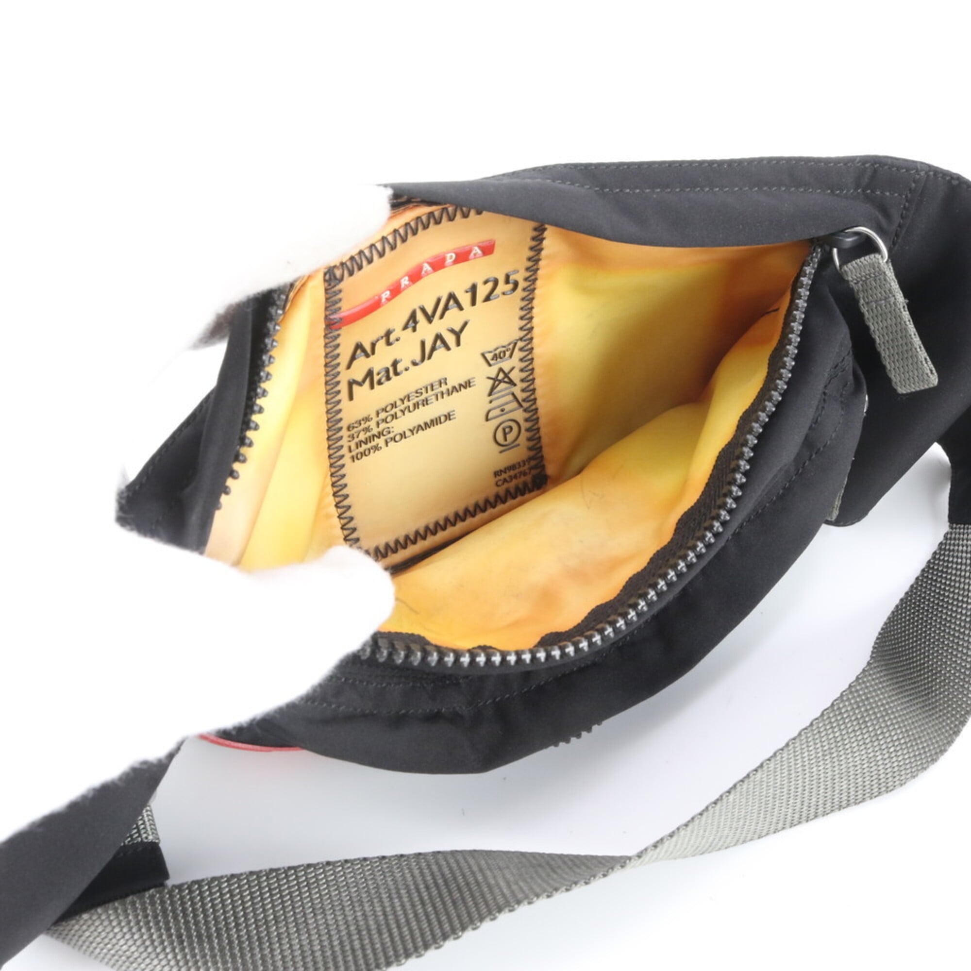 Pradasports Black Fanny Pack Sling Bag (Pre-Owned)
