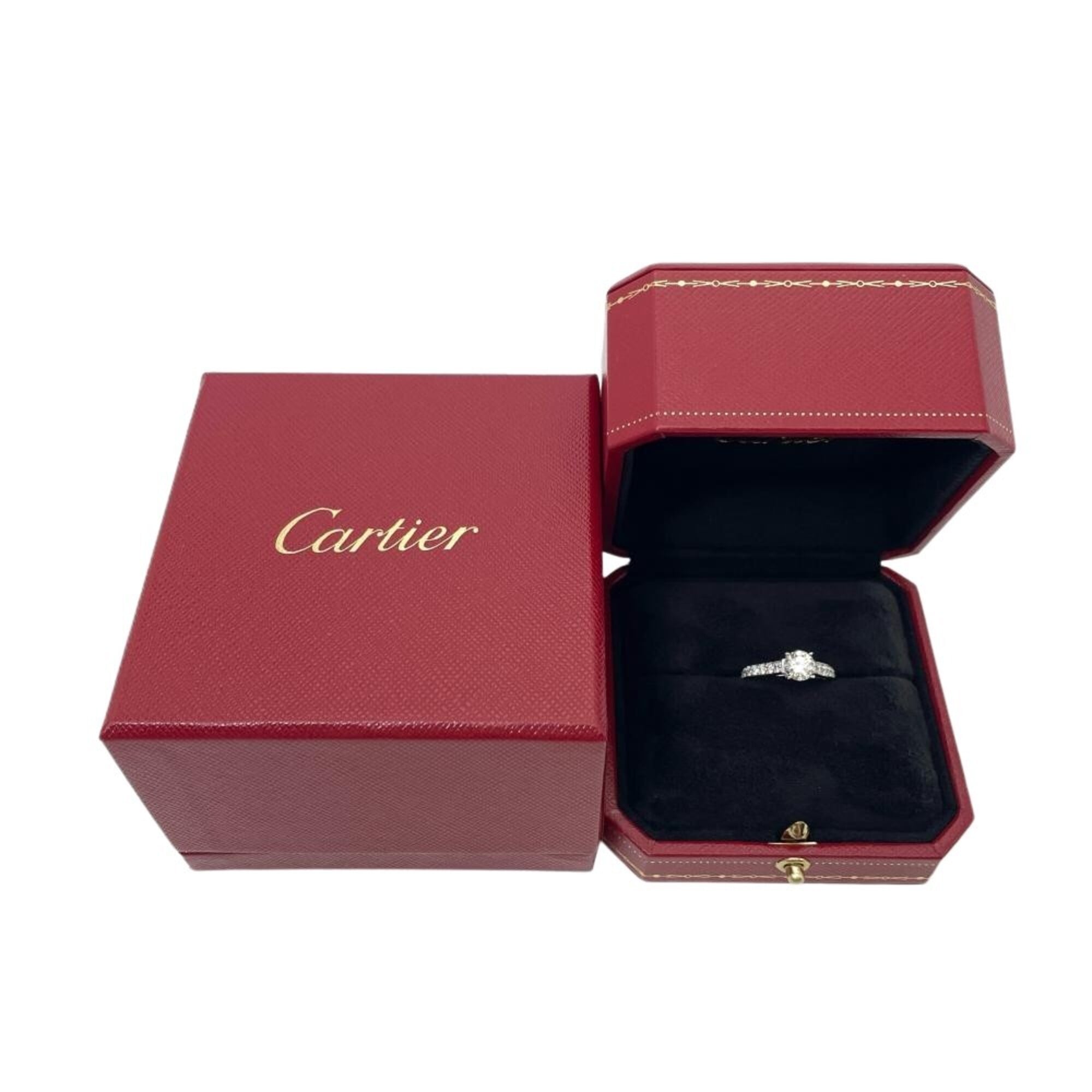 Cartier Platinum Platinum 950 Band Ring (Pre-Owned)