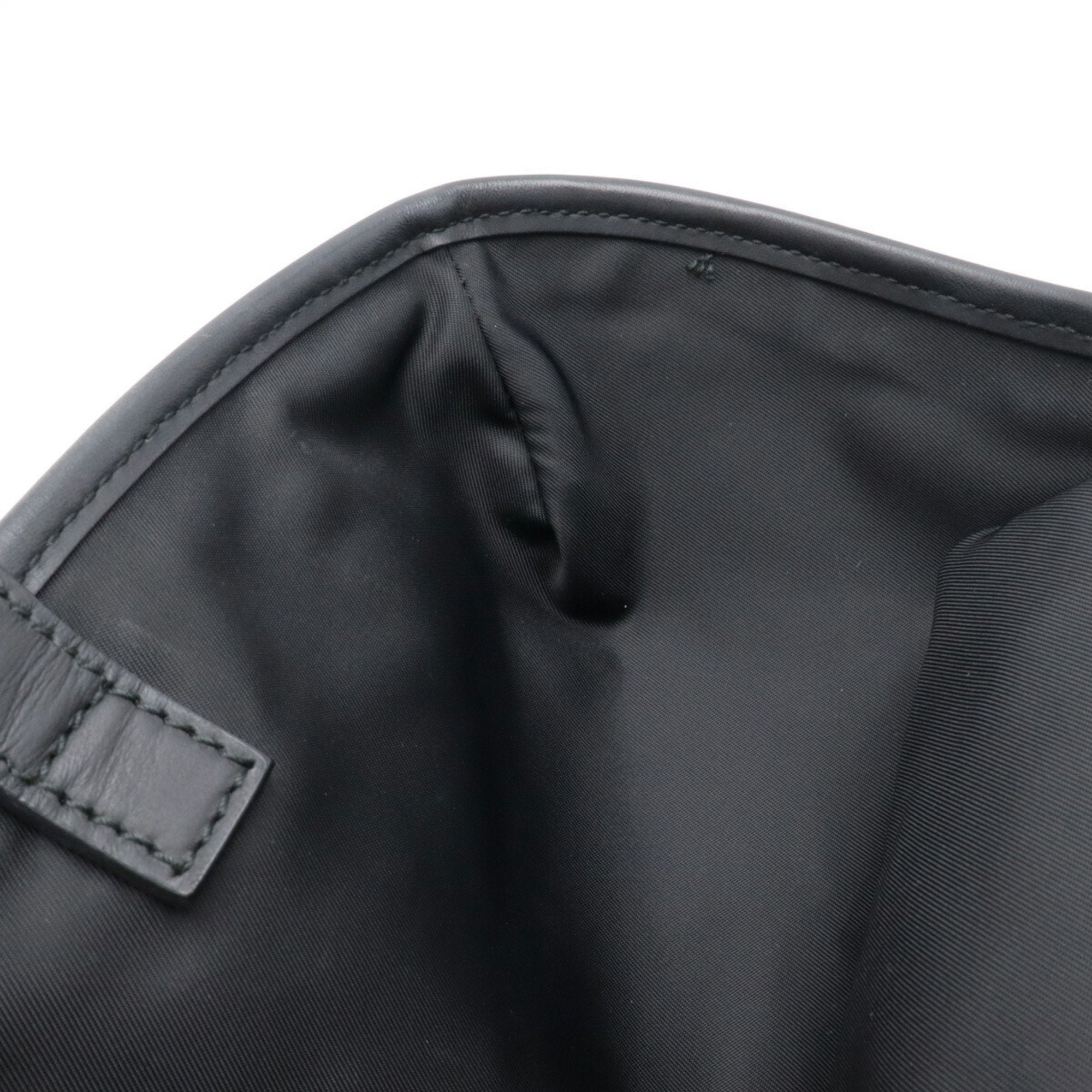 Gucci Black Rubber Leather Backpack (Pre-Owned)