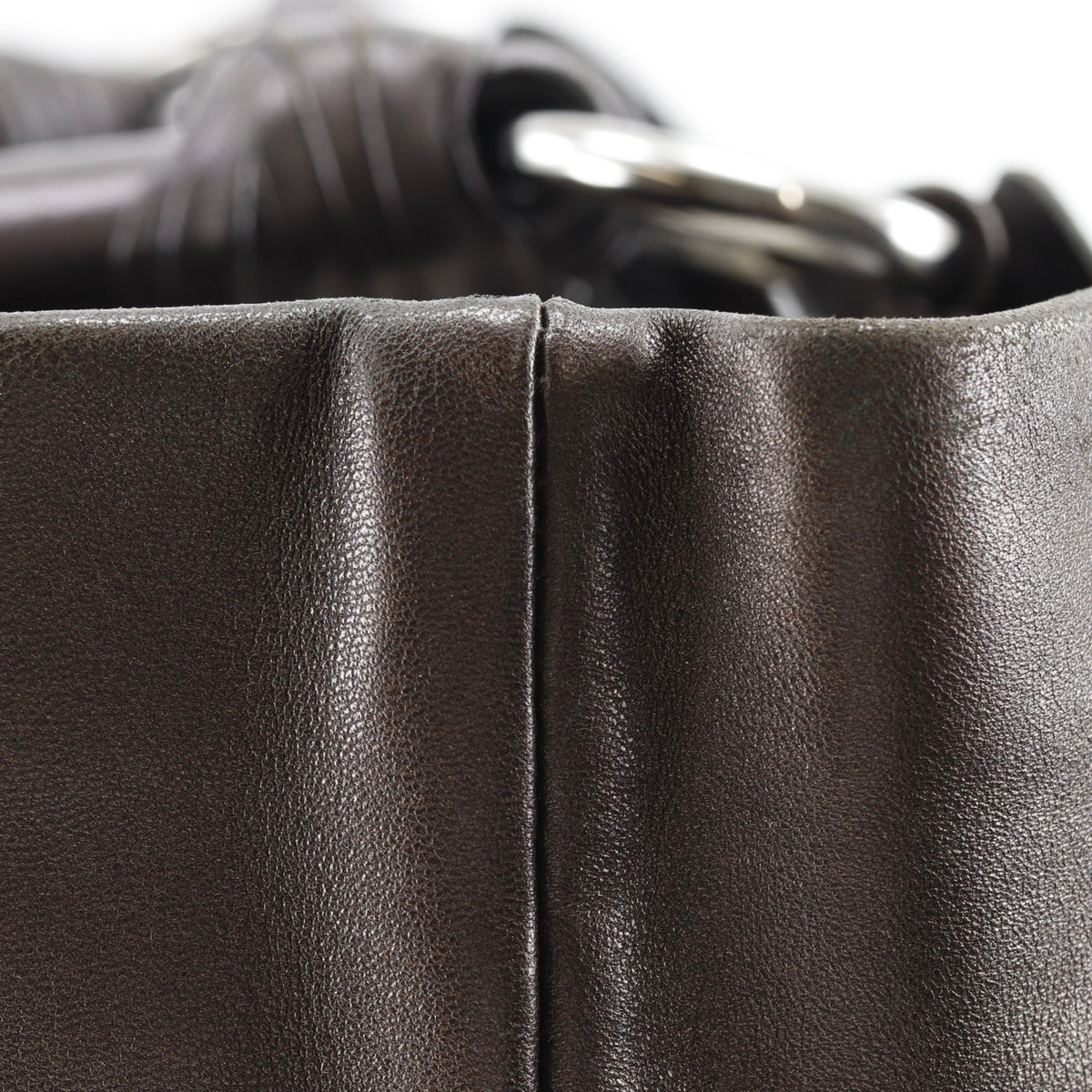 Prada Brown Leather Tote Bag (Pre-Owned)