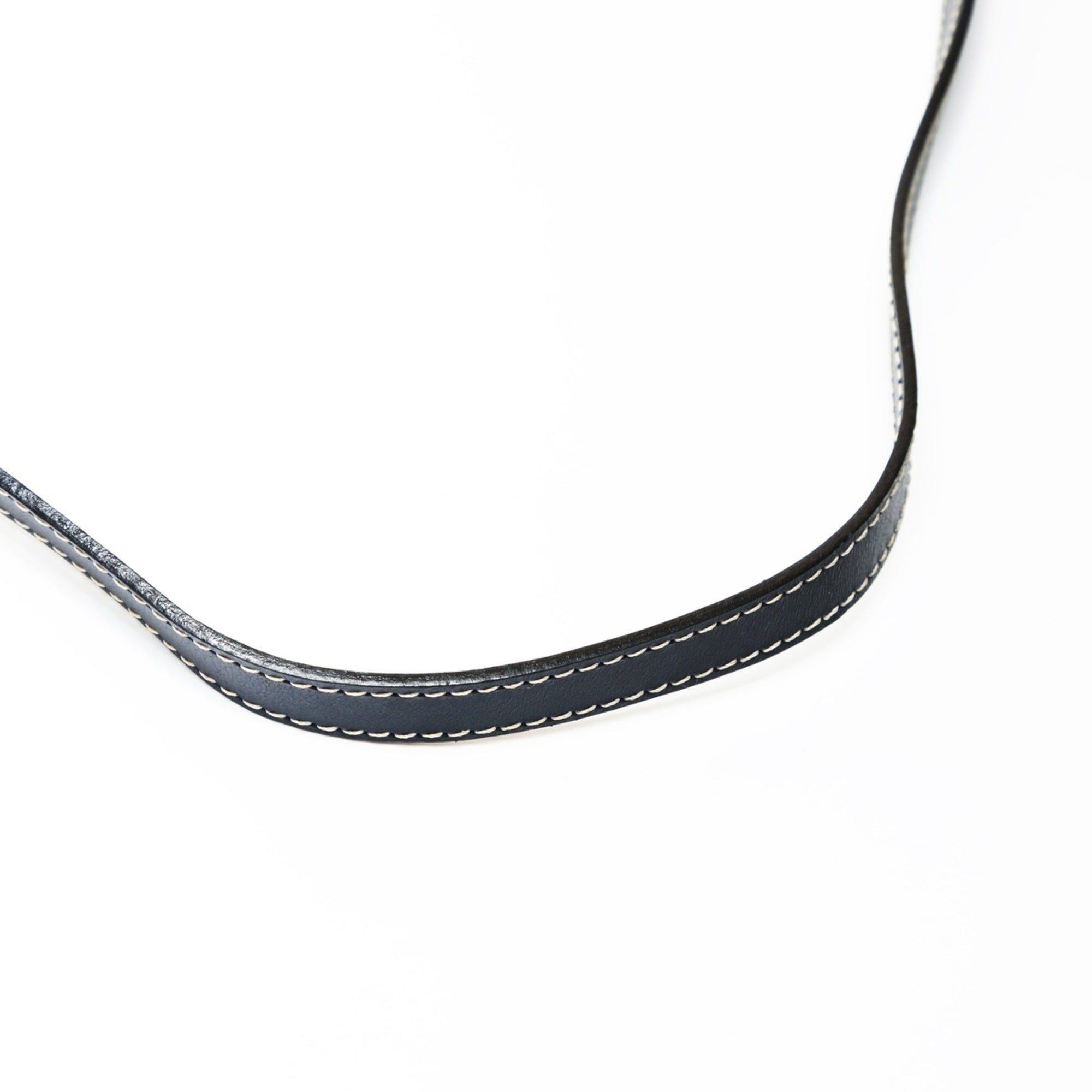 Yves Saint Laurent Navy Leather Shoulder Bag (Pre-Owned)