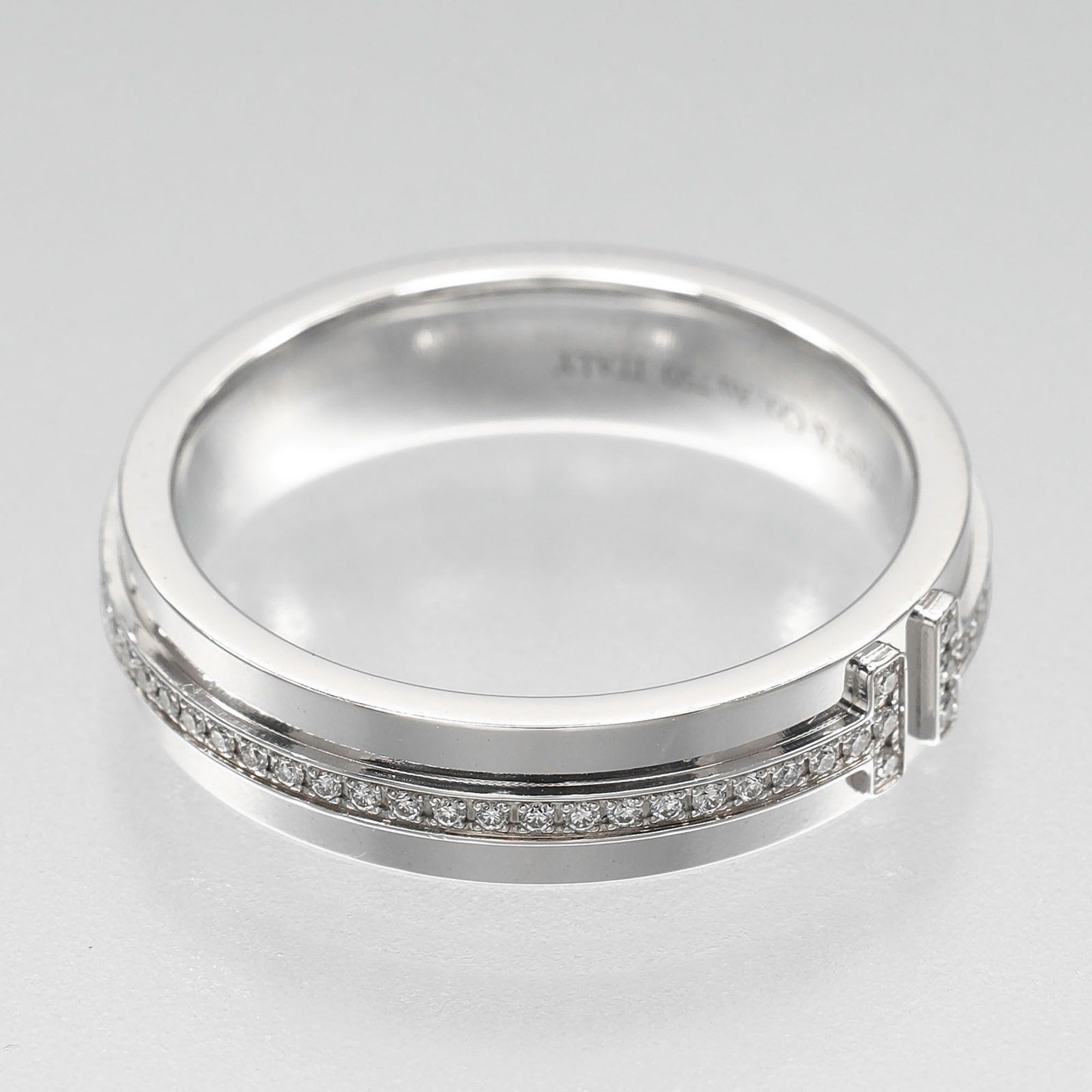Tiffany White Gold (18K) Band Ring (Pre-Owned)
