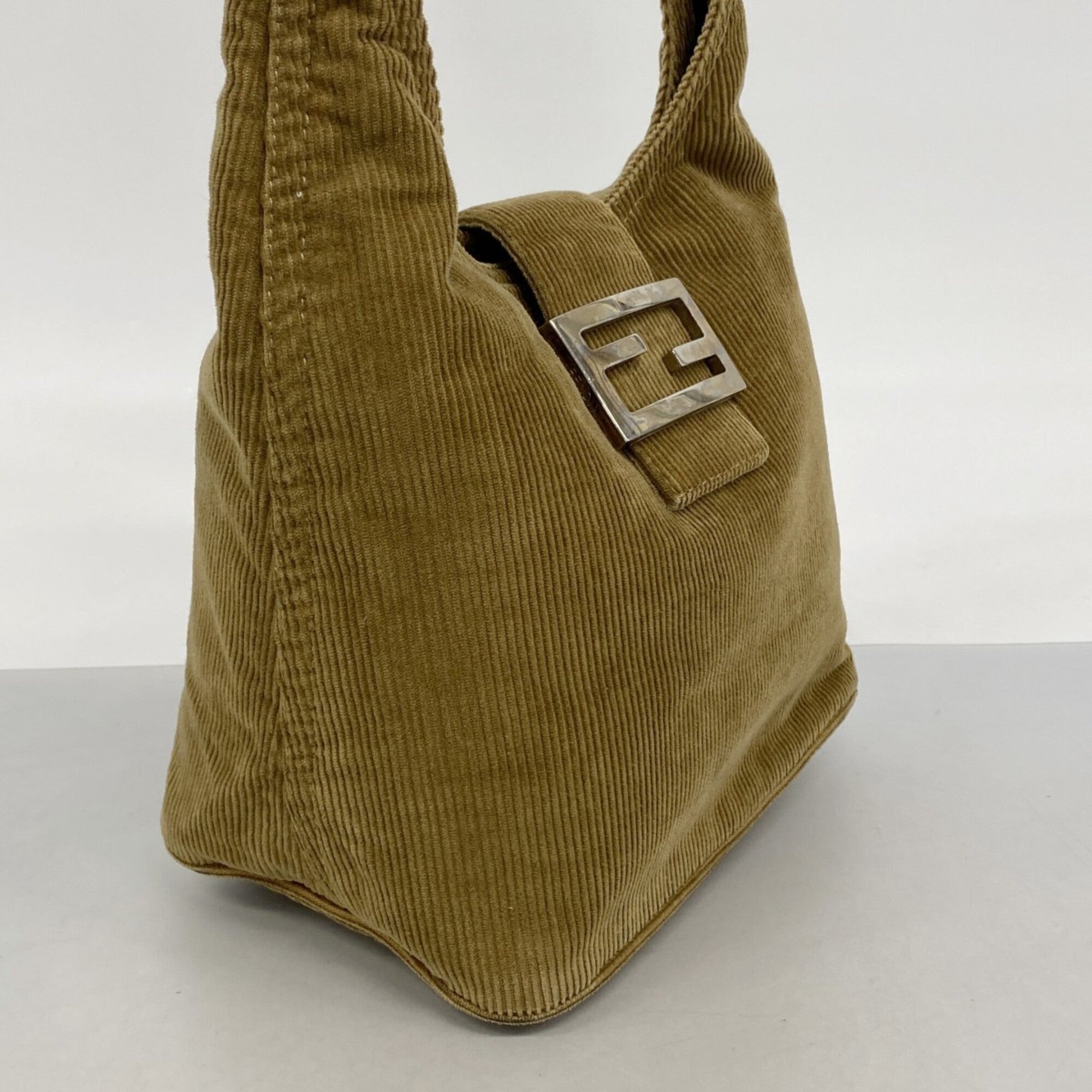 Fendi Ochre Suede Handbag (Pre-Owned)