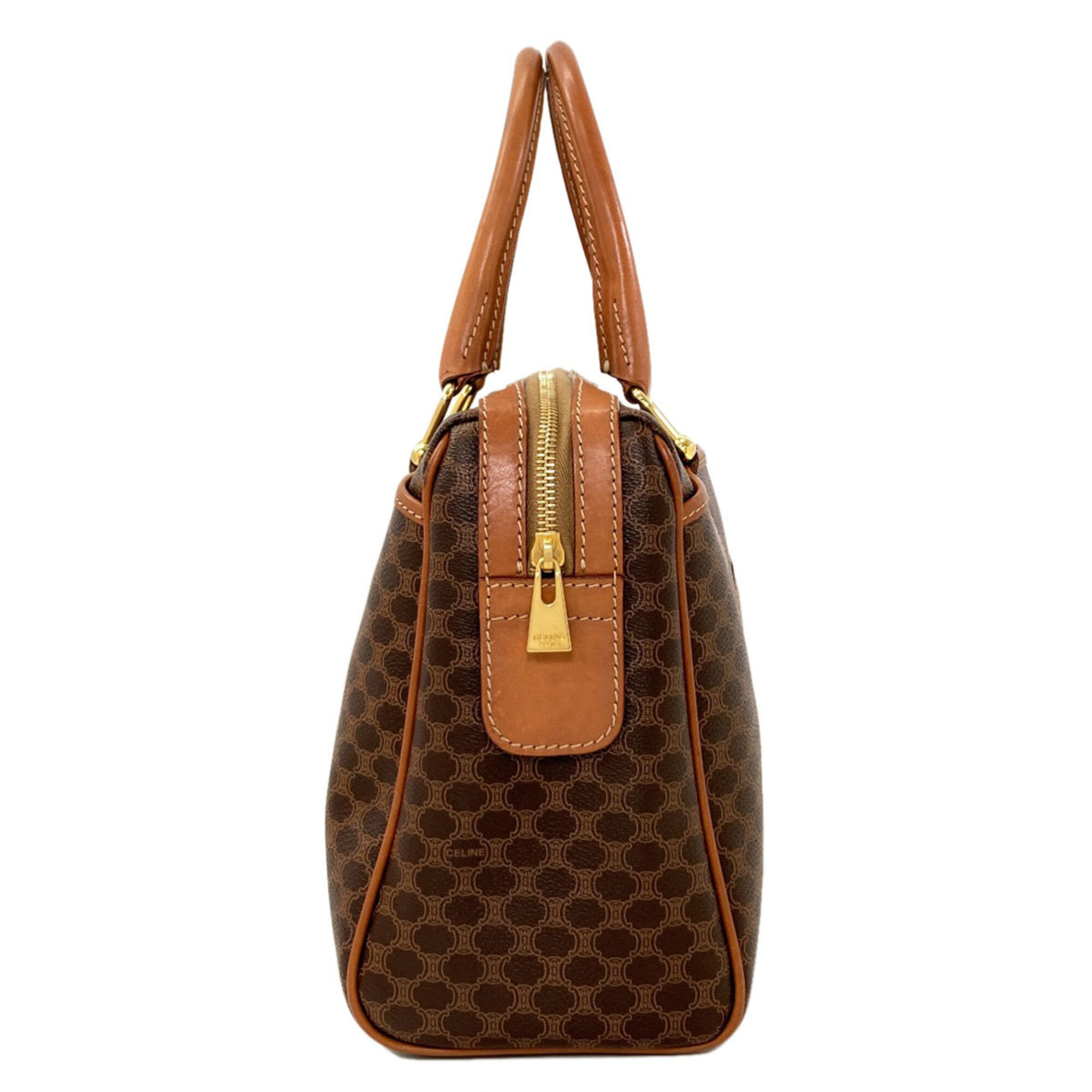 Celine Macadam Brown Pvc Handbag (Pre-Owned)