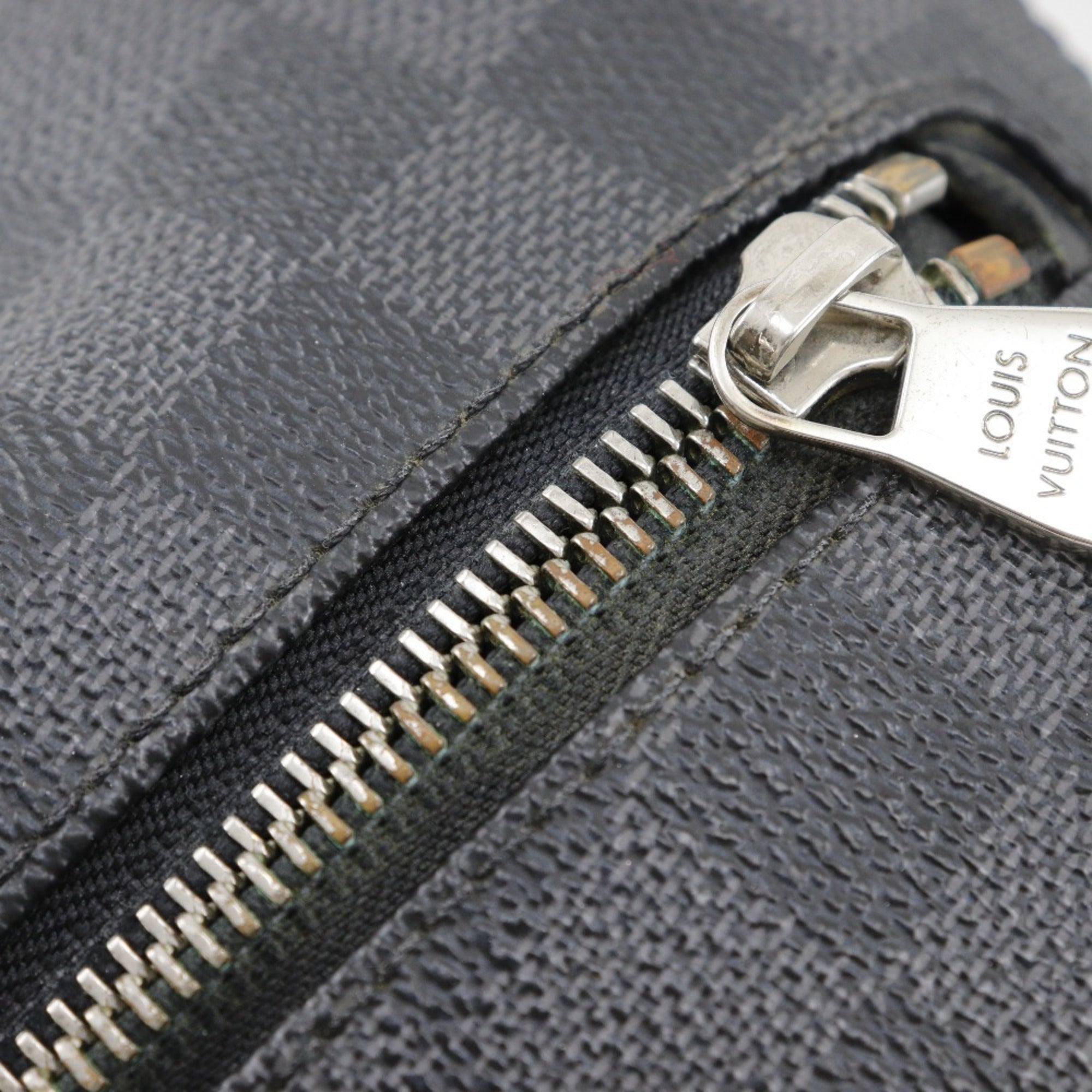 Louis Vuitton Black Damier Graphite Canvas Shoulder Bag (Pre-Owned)