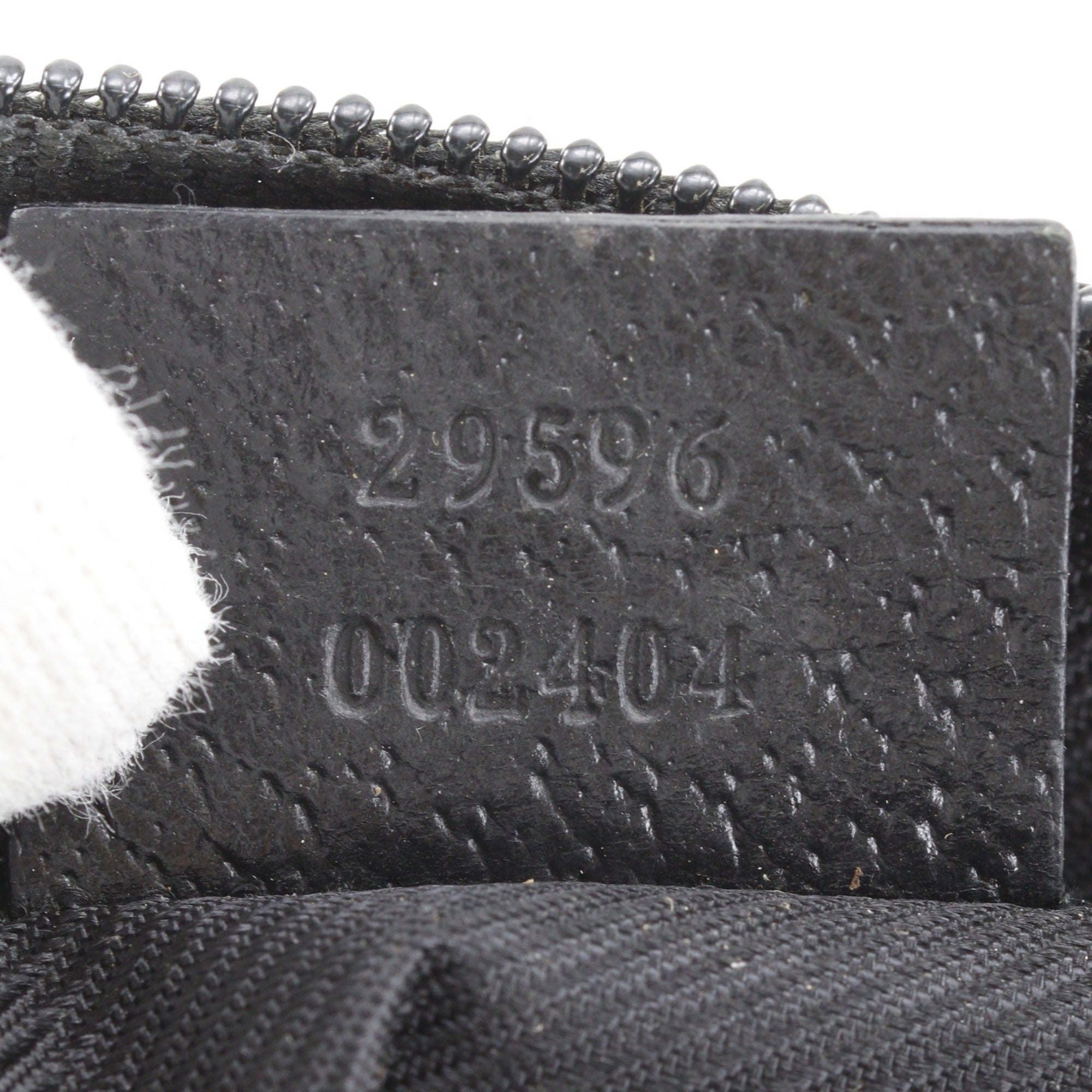 Gucci Black Gg Canvas Pouch (Pre-Owned)