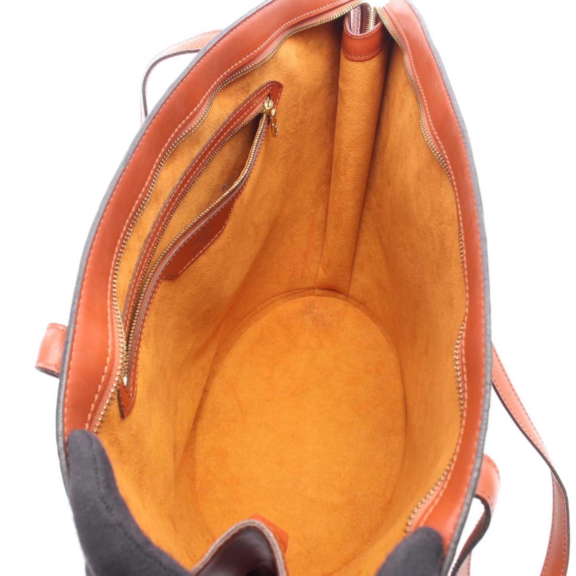 Louis Vuitton Brown Leather Handbag Shoulder Bag (Pre-Owned)