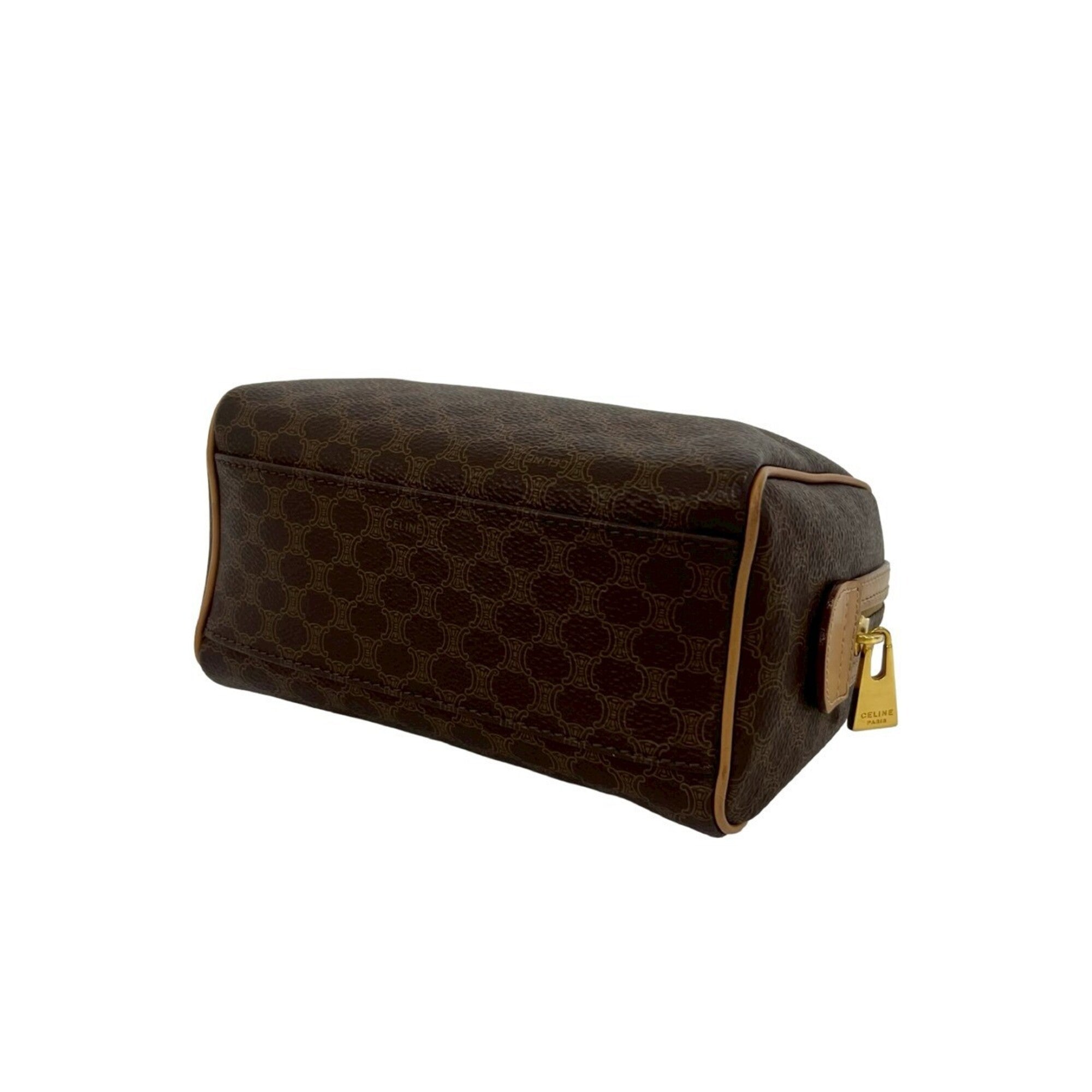 Celine Brown Pvc Leather Handbag Shoulder Bag (Pre-Owned)