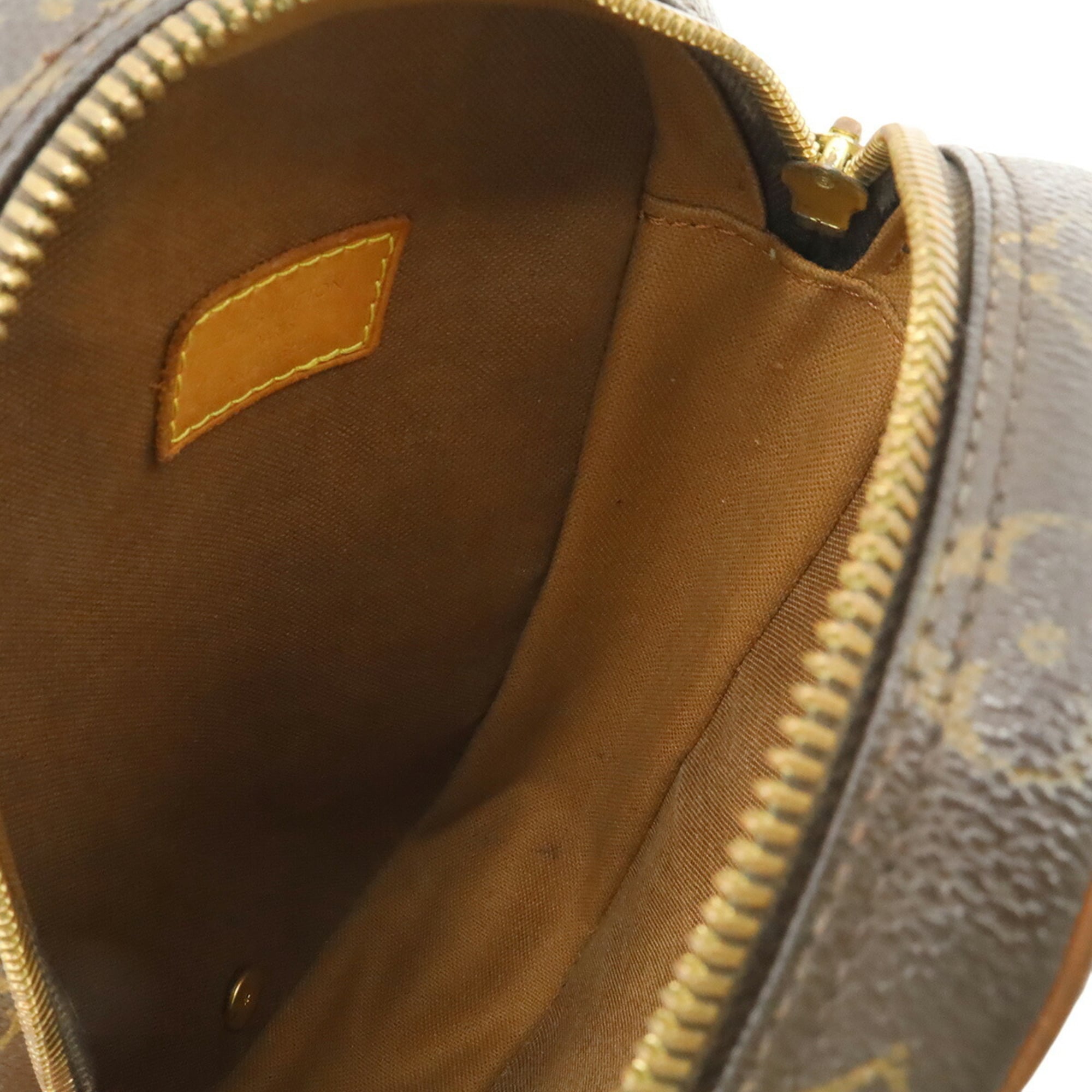 Louis Vuitton Brown Canvas Pochette Shoulder Bag Sling Bag (Pre-Owned)