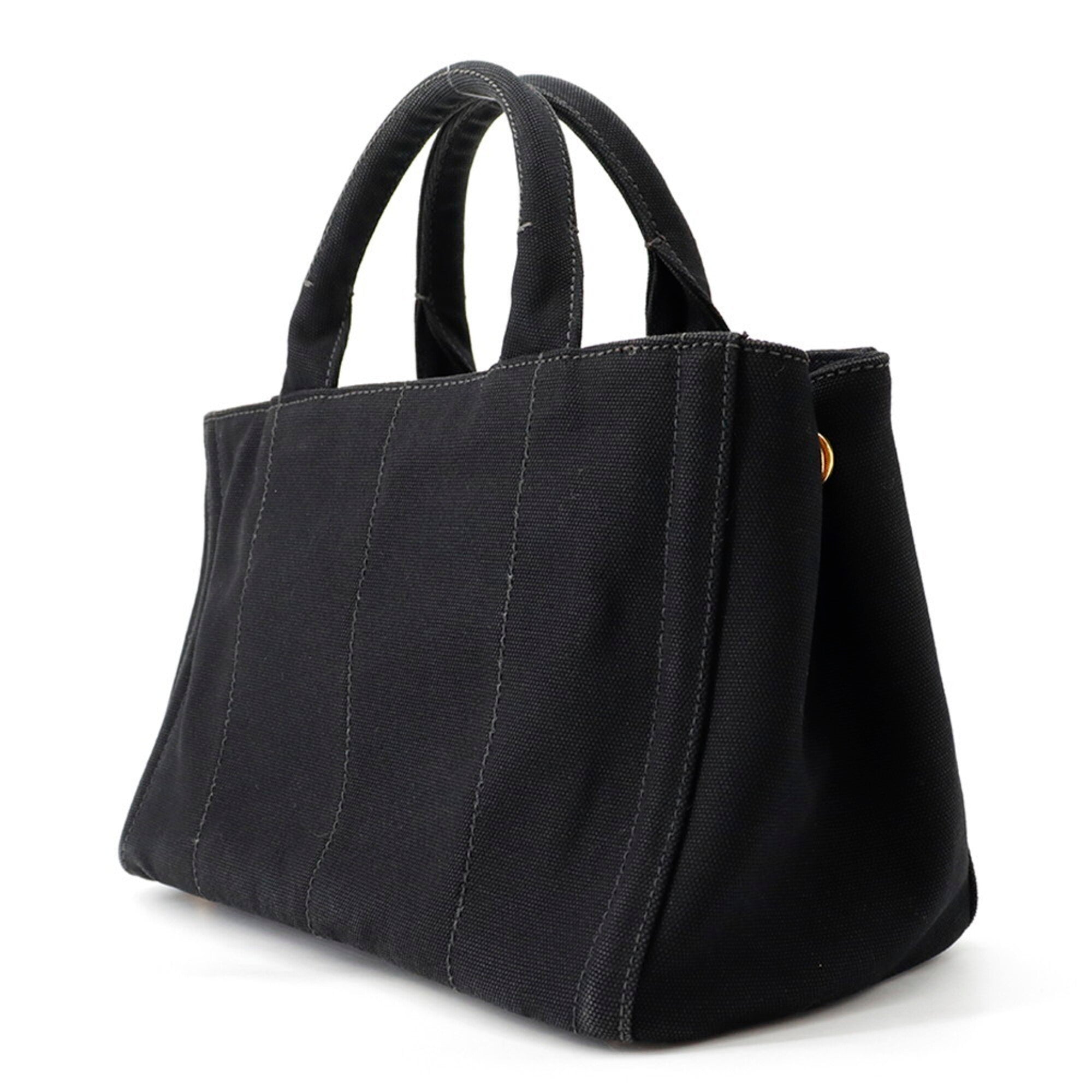 Prada Black Canvas Tote Bag (Pre-Owned)
