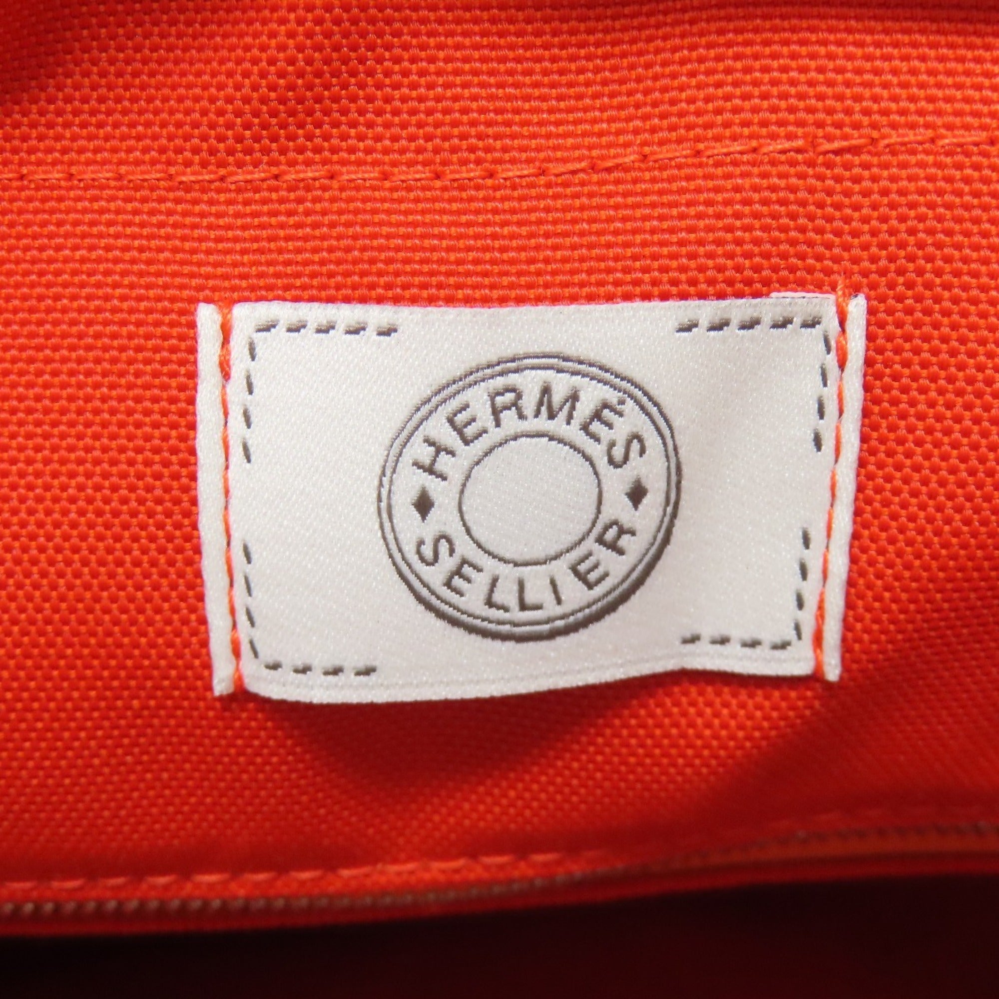 Hermes Navy Canvas Tote Bag (Pre-Owned)