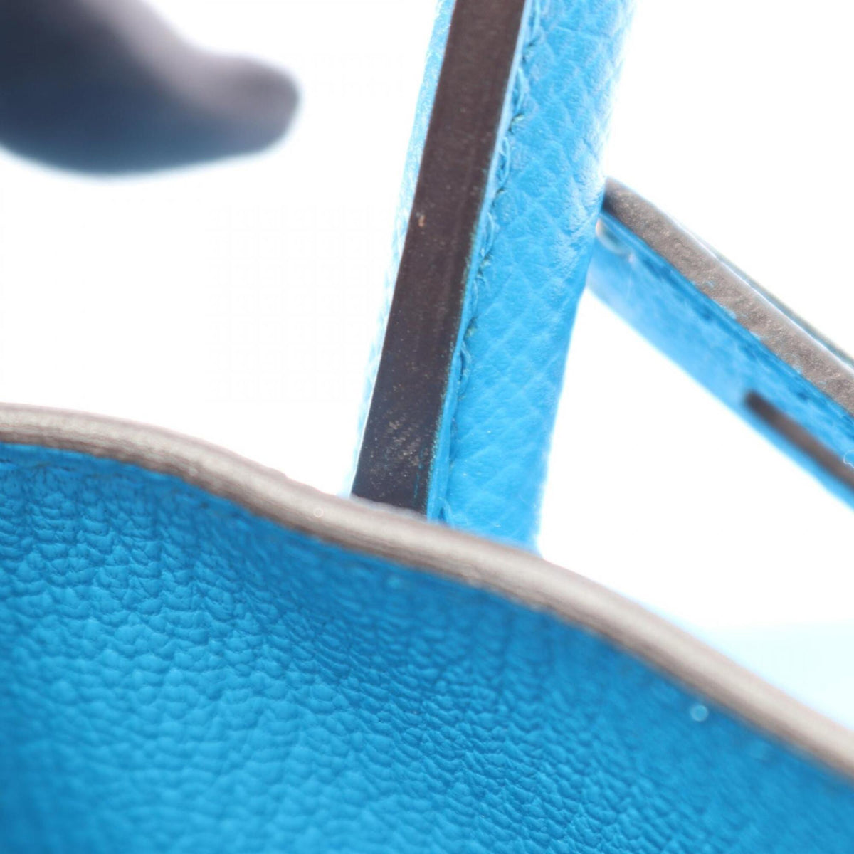 Hermes Blue Epsom Leather Handbag (Pre-Owned)