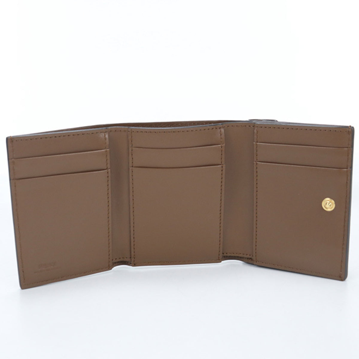 Fendi Brown Leather Wallet (Tri-Fold) (Pre-Owned)