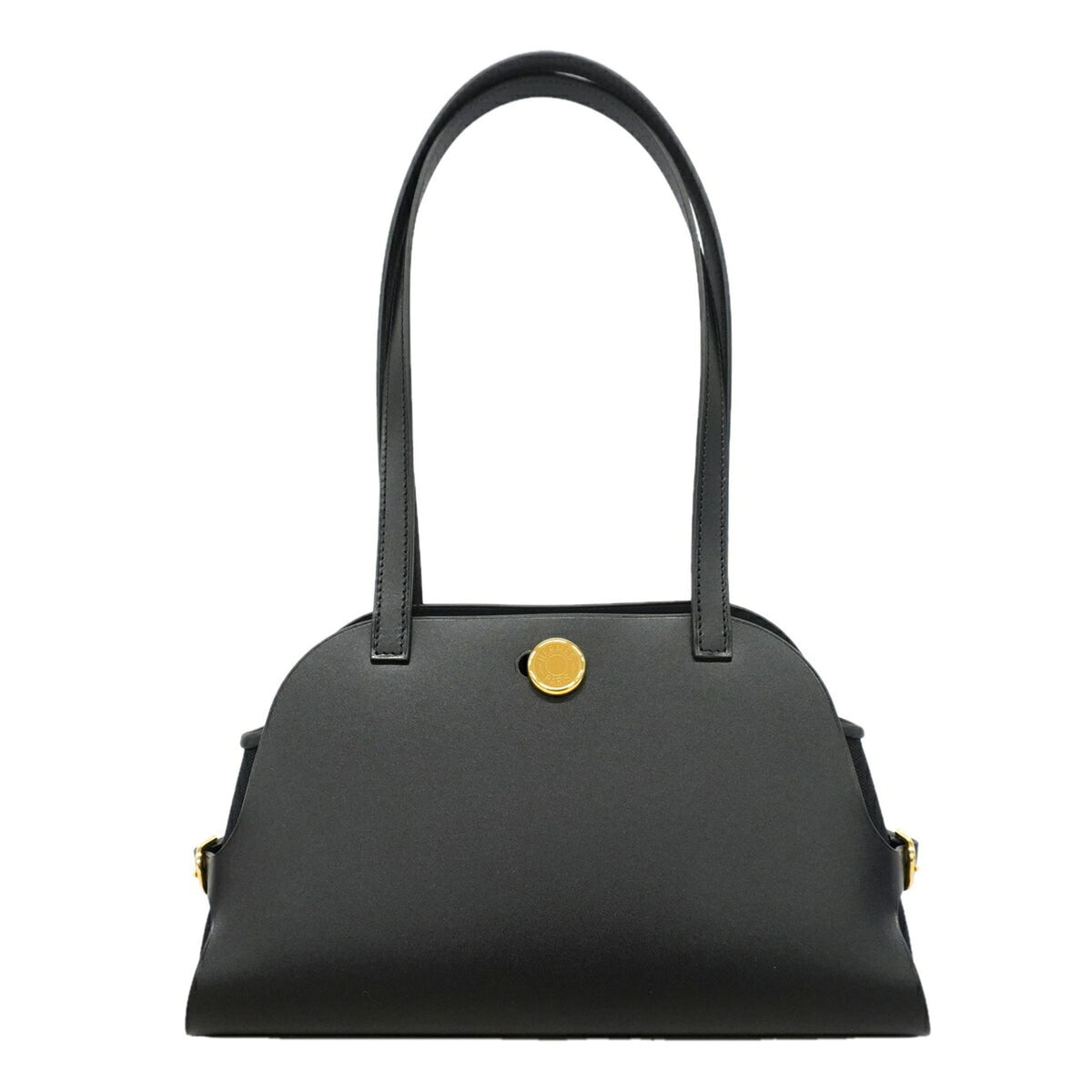 Hermes Black Swift Leather Shoulder Bag (Pre-Owned)