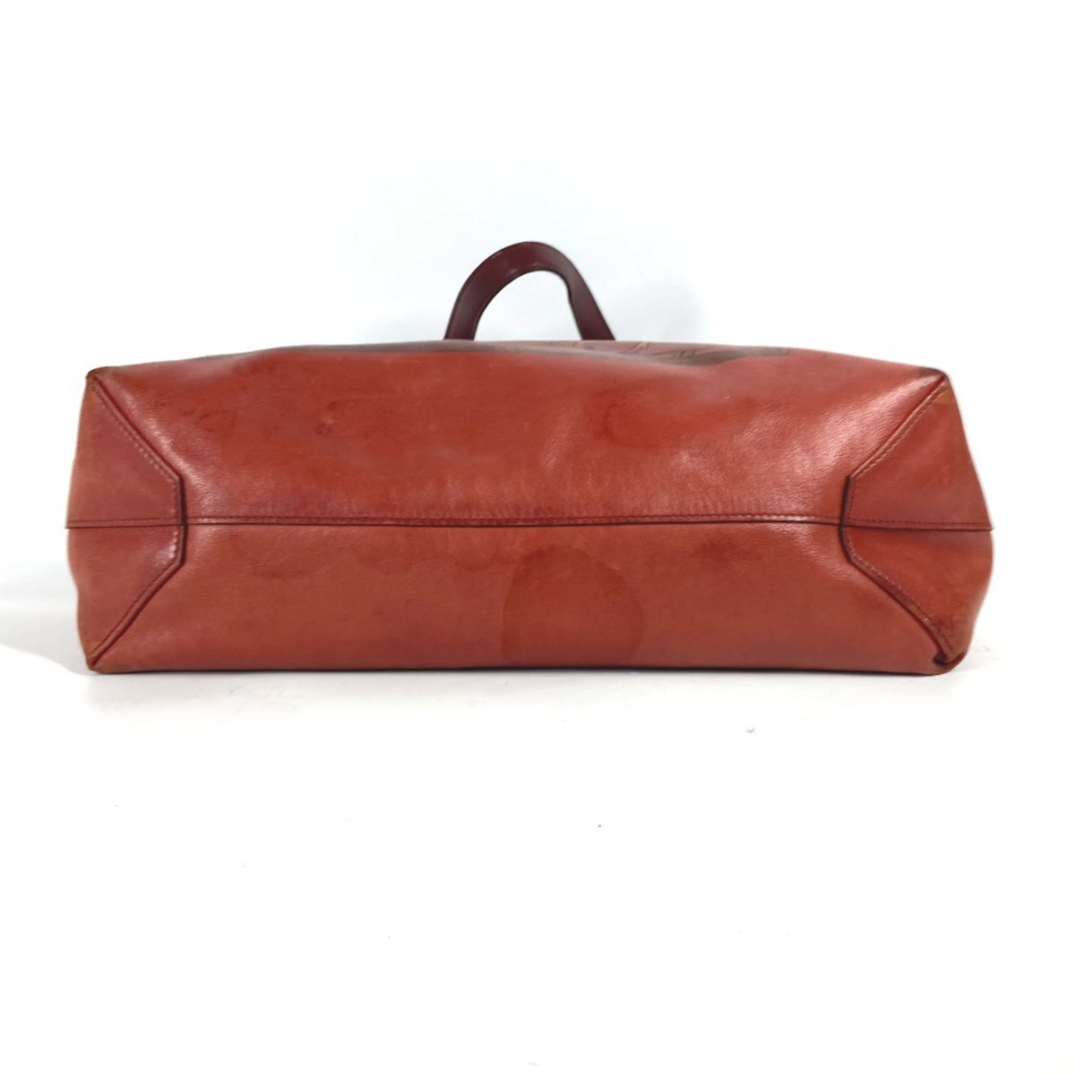 Hermes Brown Leather Shoulder Bag Tote Bag (Pre-Owned)