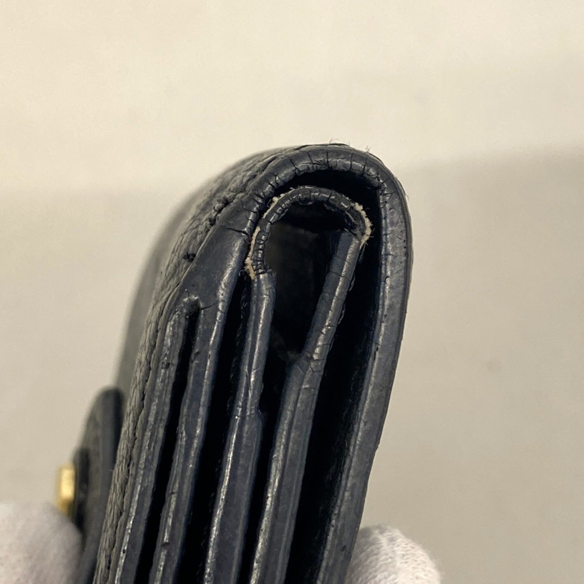 Louis Vuitton Noir Wallet (Tri-Fold) (Pre-Owned)