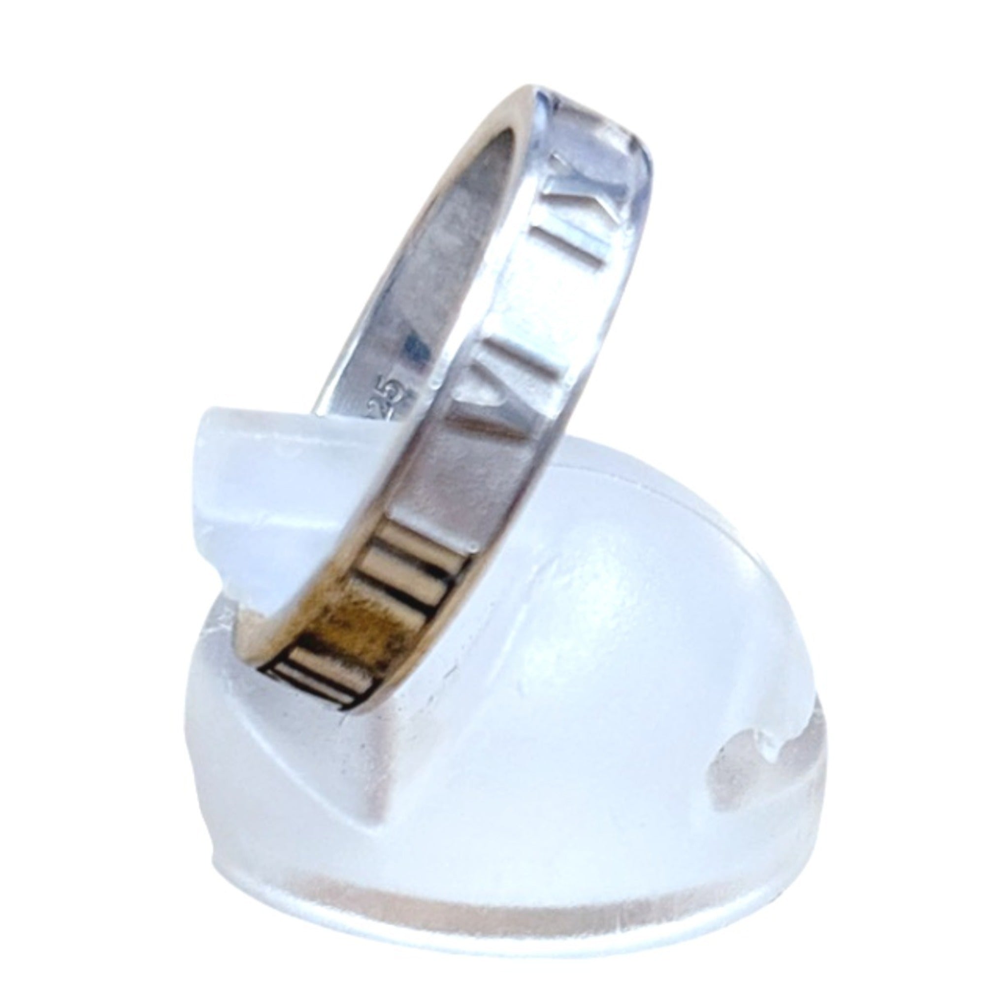 Tiffany Atlas Silver 925 Band Ring (Pre-Owned)