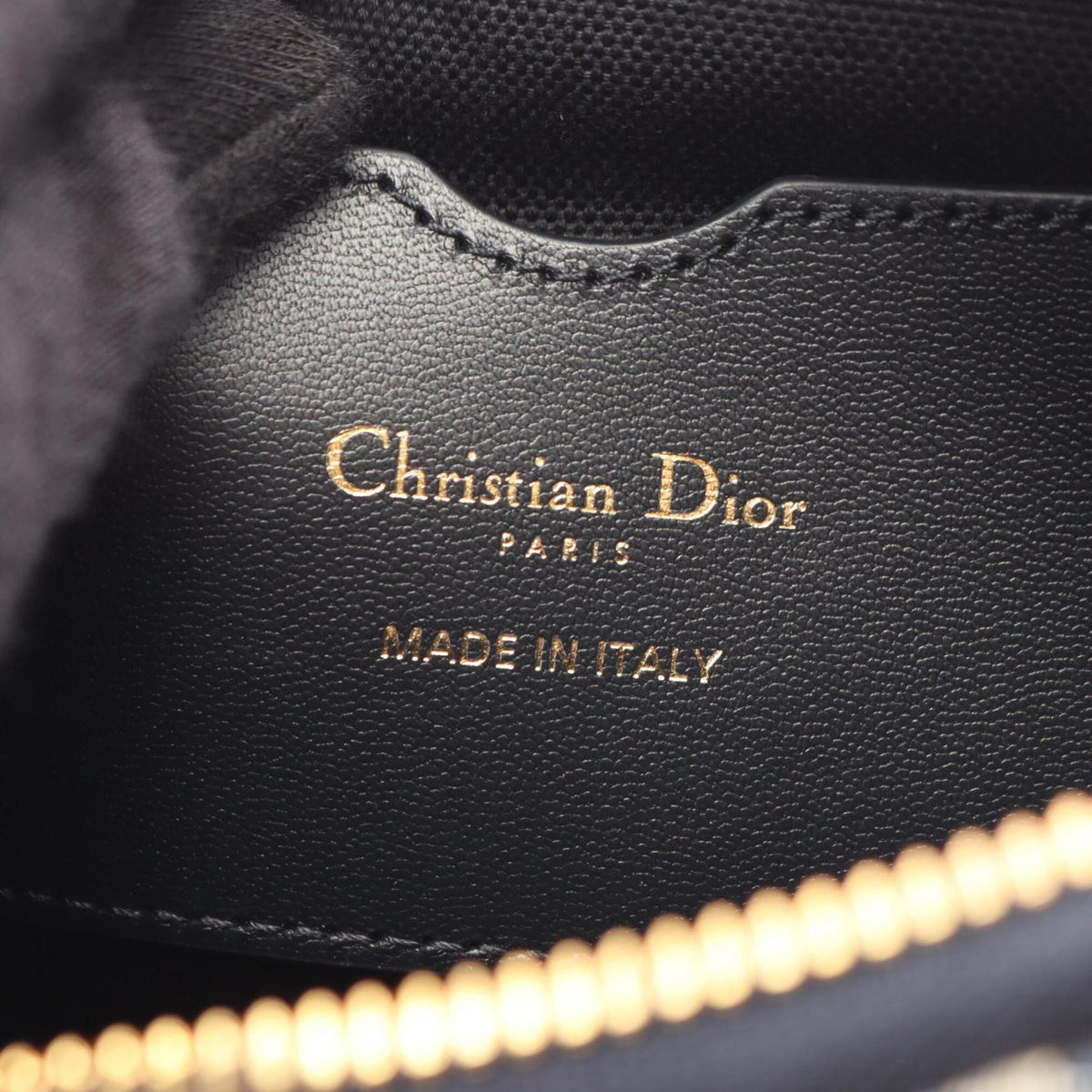 Christian Dior Beige Navy Canvas Handbag (Pre-Owned)