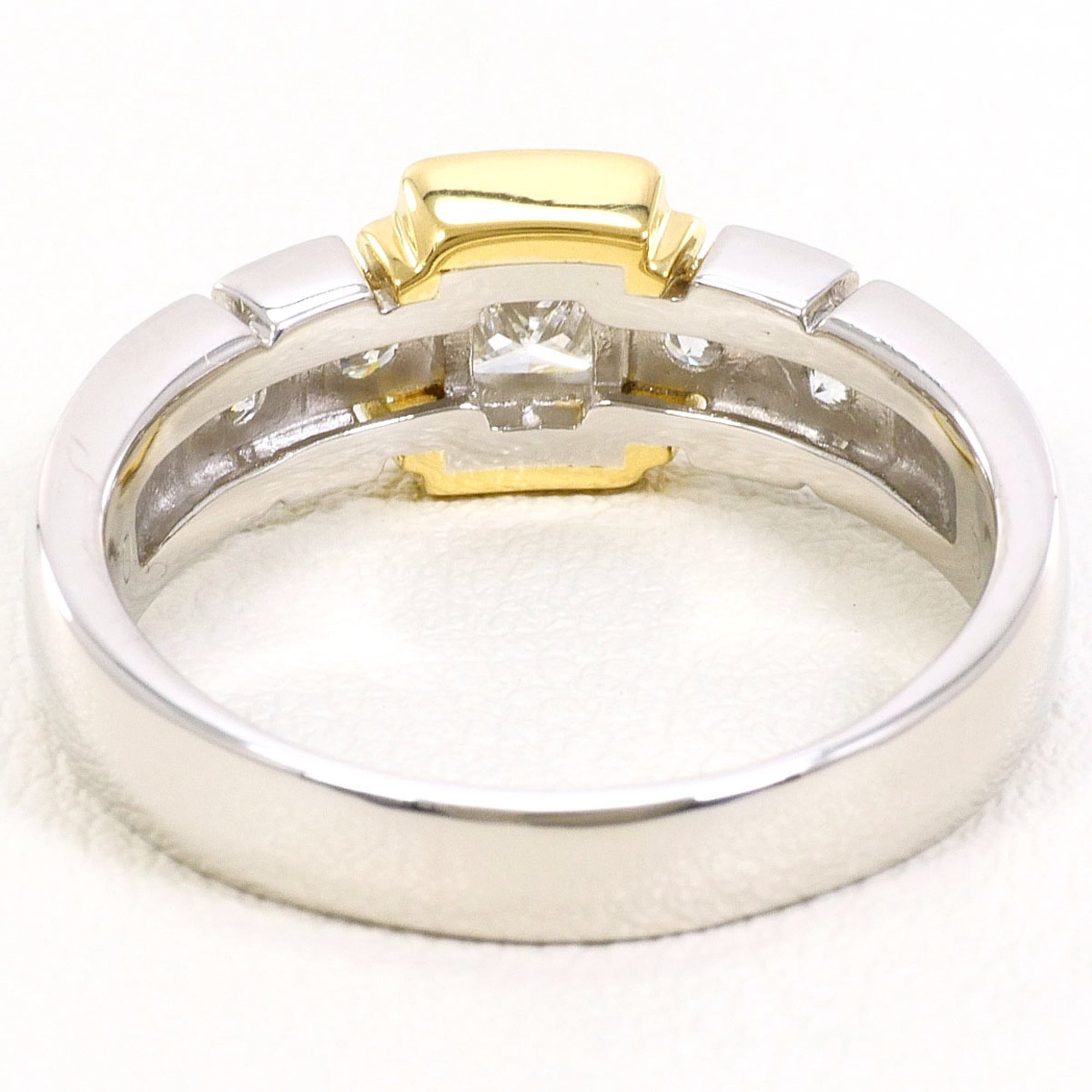 Unbranded Platinum Yellow Gold Yellow Gold (18K) Platinum 900 Band Ring (Pre-Owned)